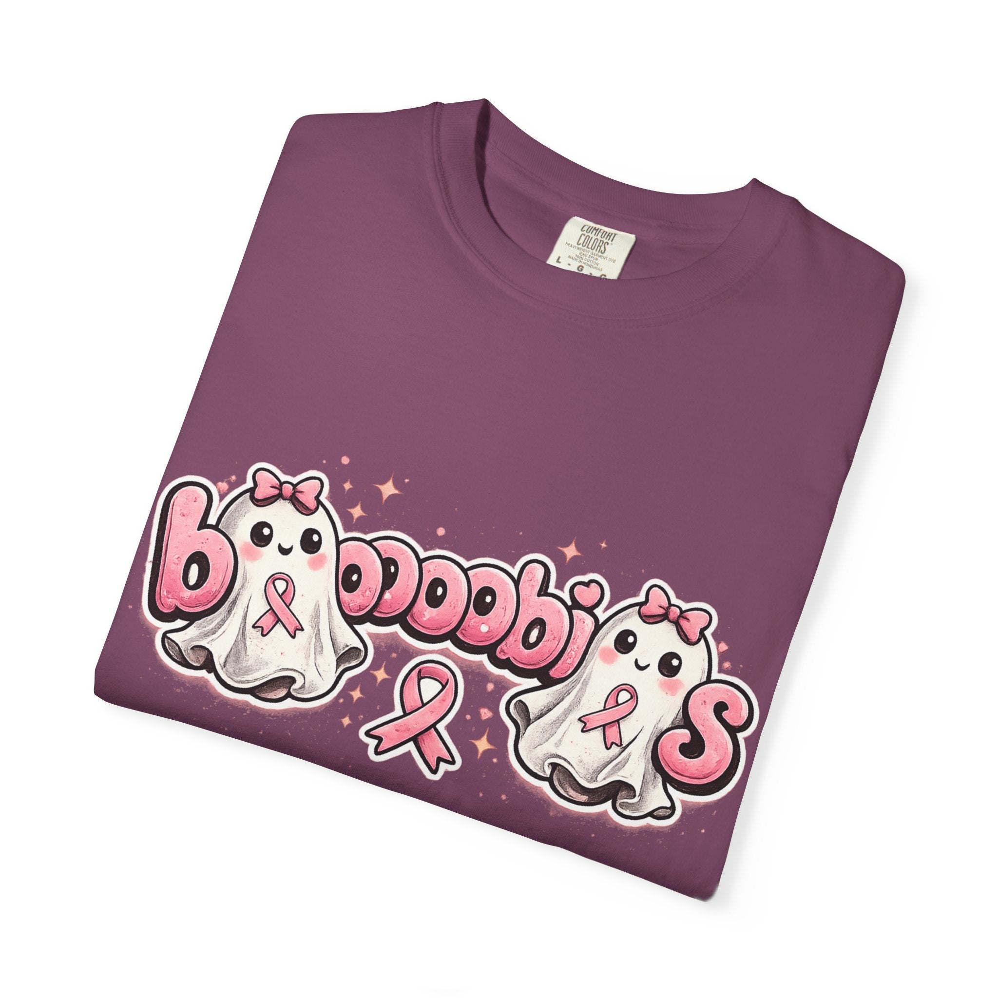 Breast Cancer Awareness 'Boobies' Ghost Tee