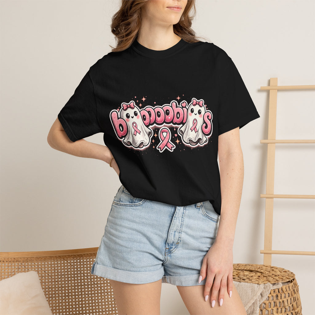 Breast Cancer Awareness 'Boobies' Ghost Tee
