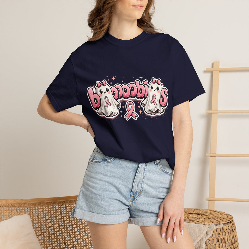 Breast Cancer Awareness 'Boobies' Ghost Tee