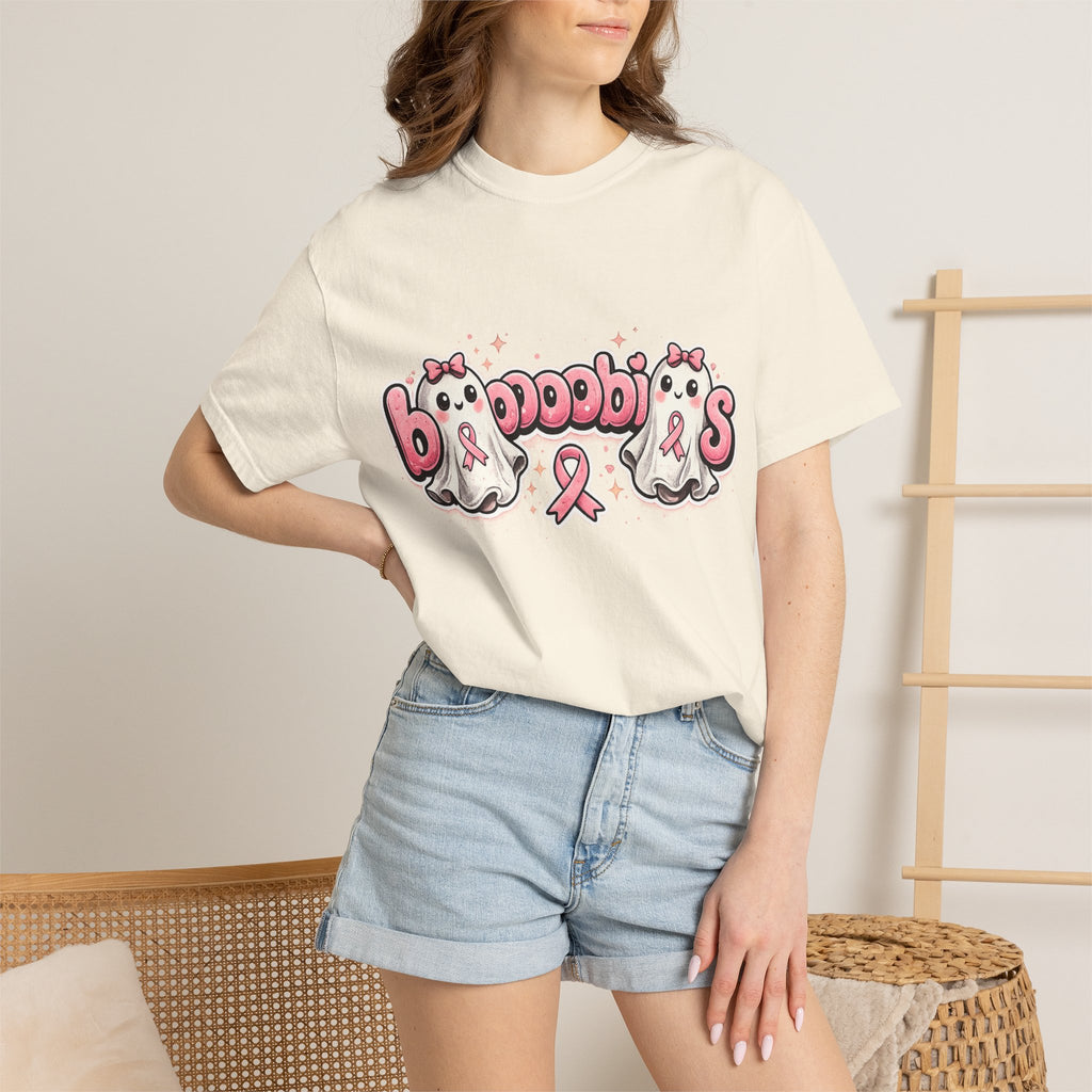 Breast Cancer Awareness 'Boobies' Ghost Tee