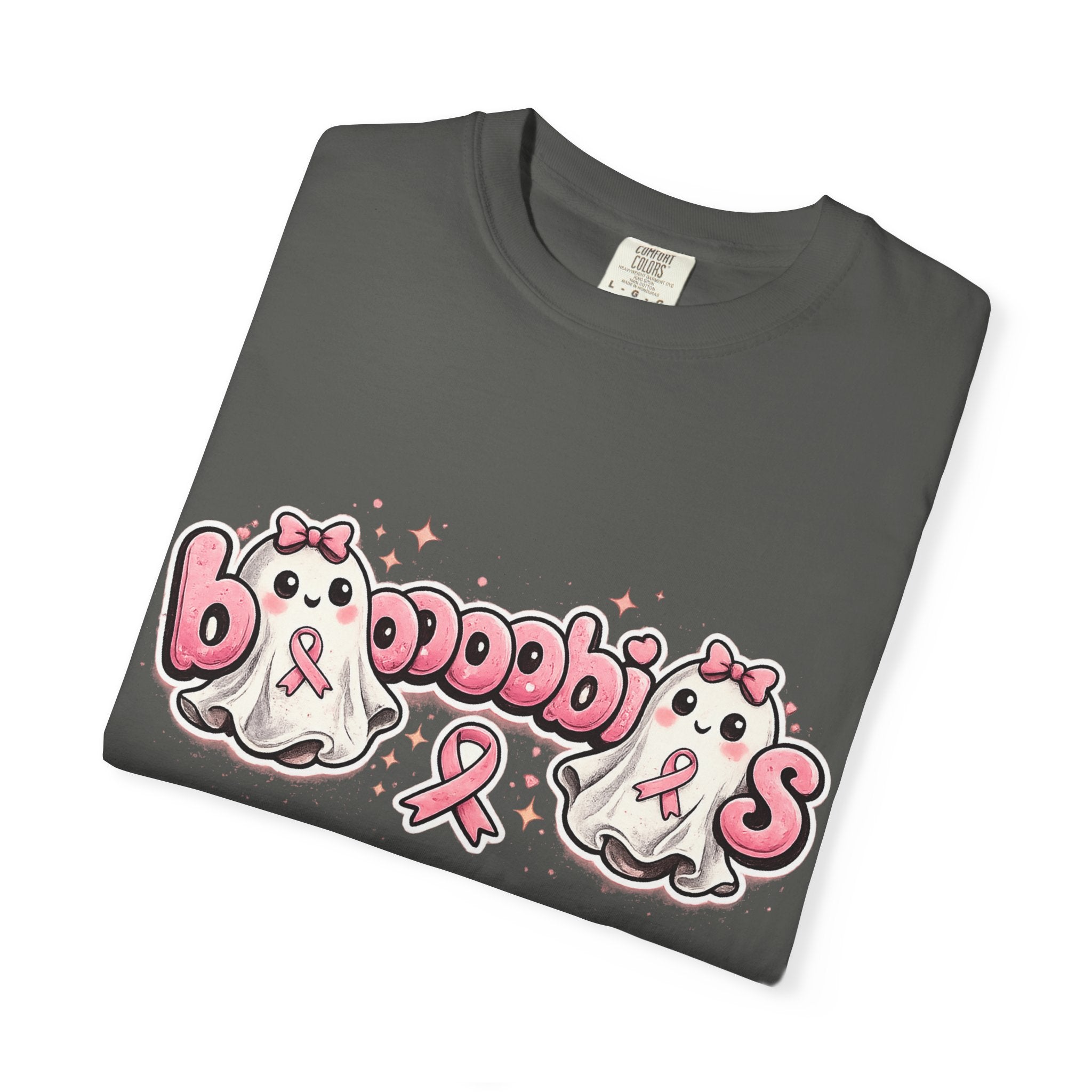 Breast Cancer Awareness 'Boobies' Ghost Tee