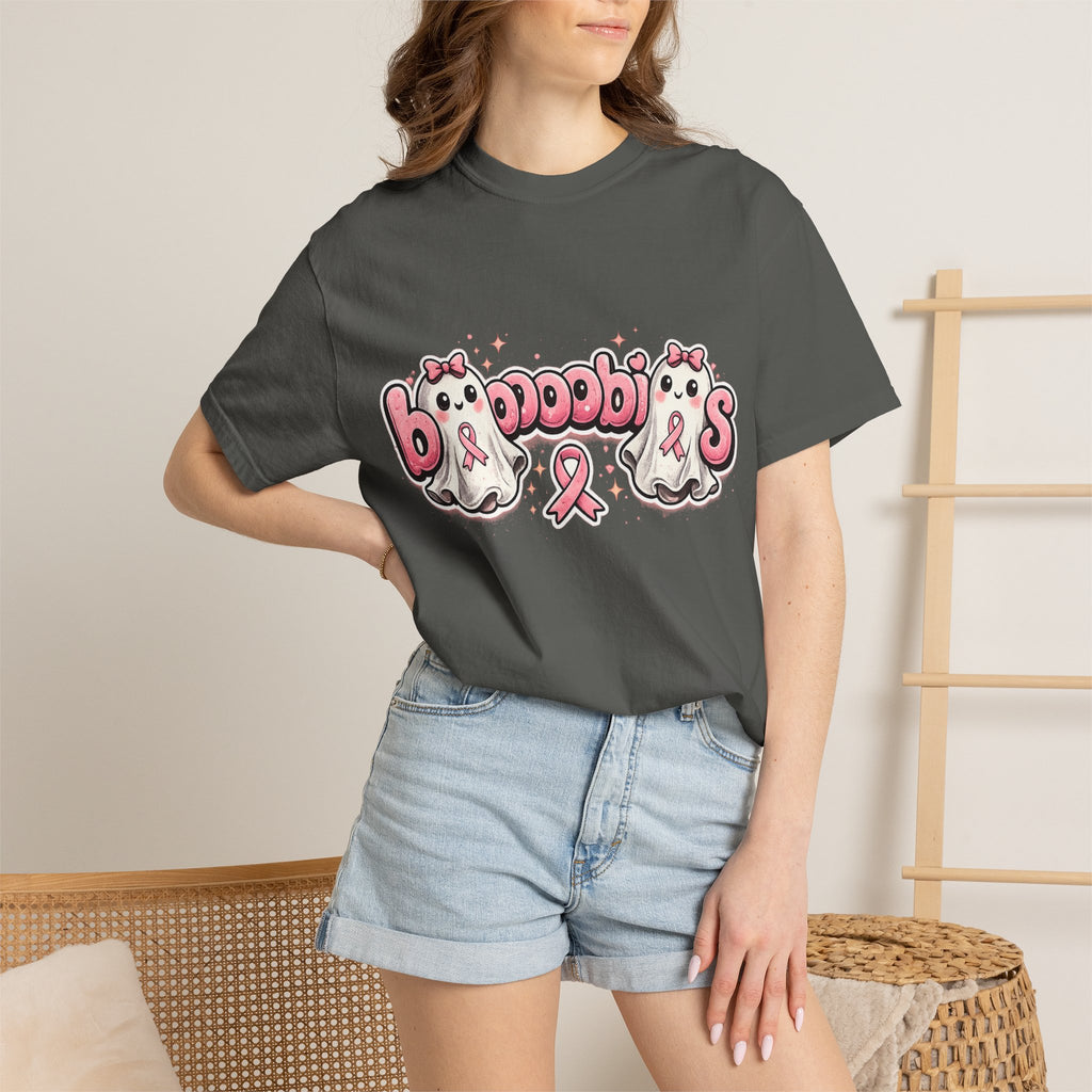 Breast Cancer Awareness 'Boobies' Ghost Tee