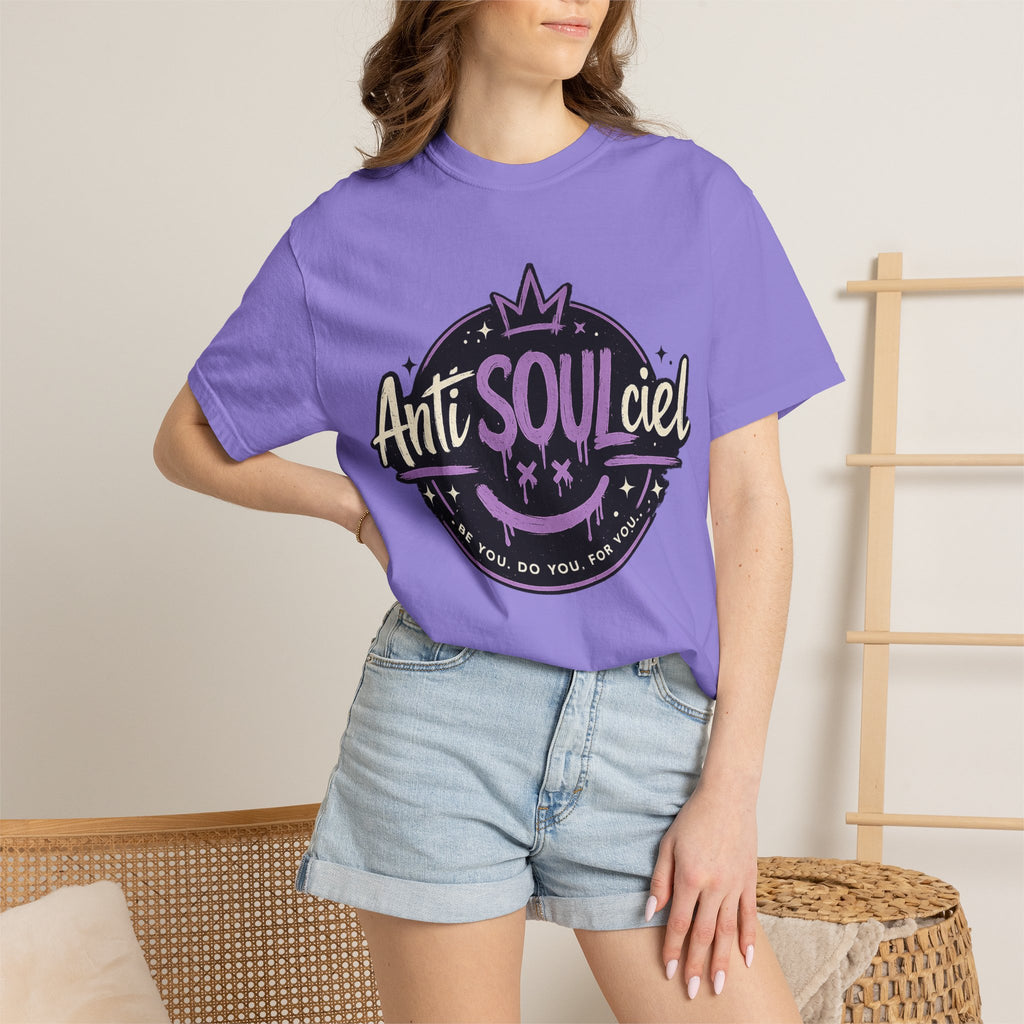 Anti SOULciel T-Shirt — Gothic Purple Crest Tee