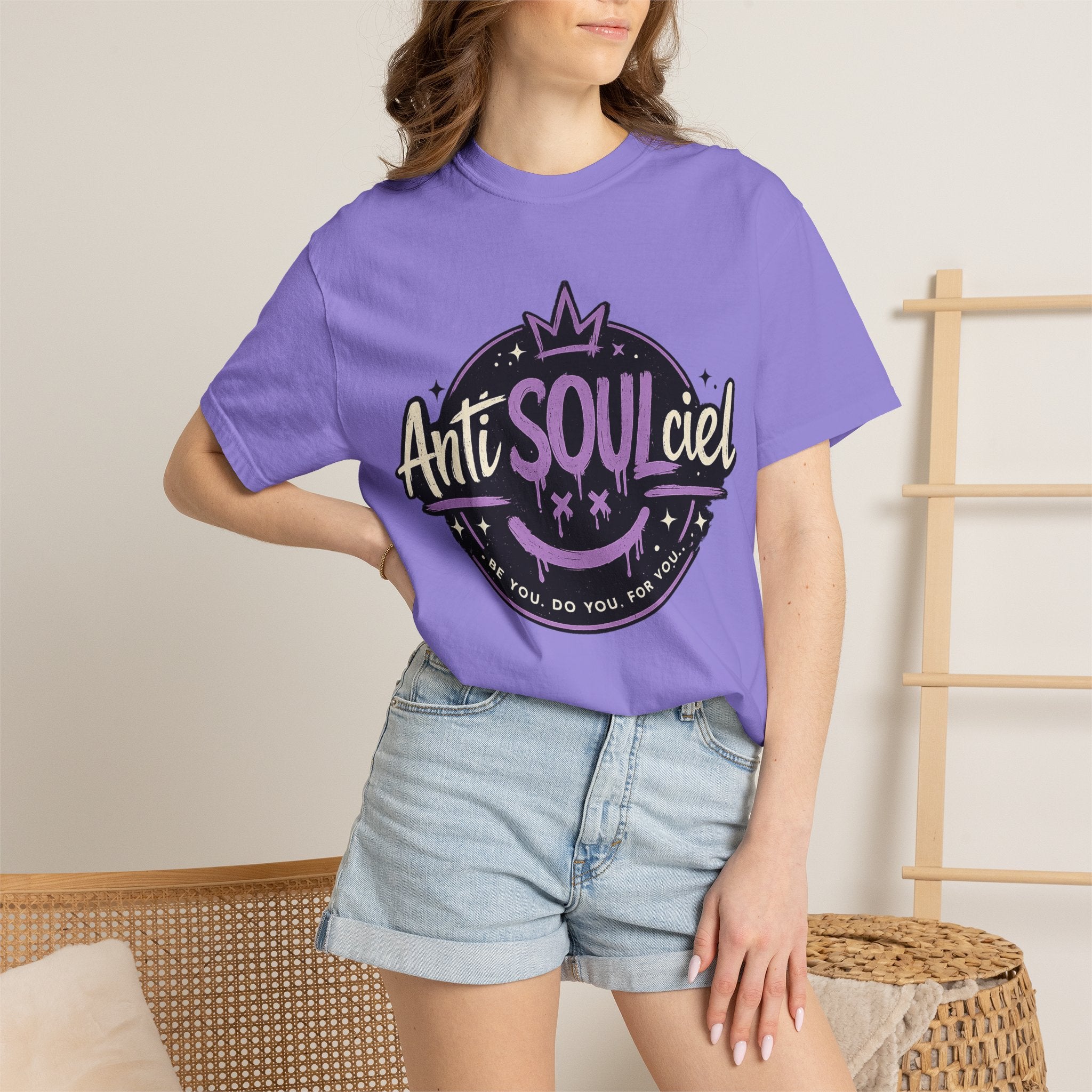 Anti SOULciel T-Shirt — Gothic Purple Crest Tee