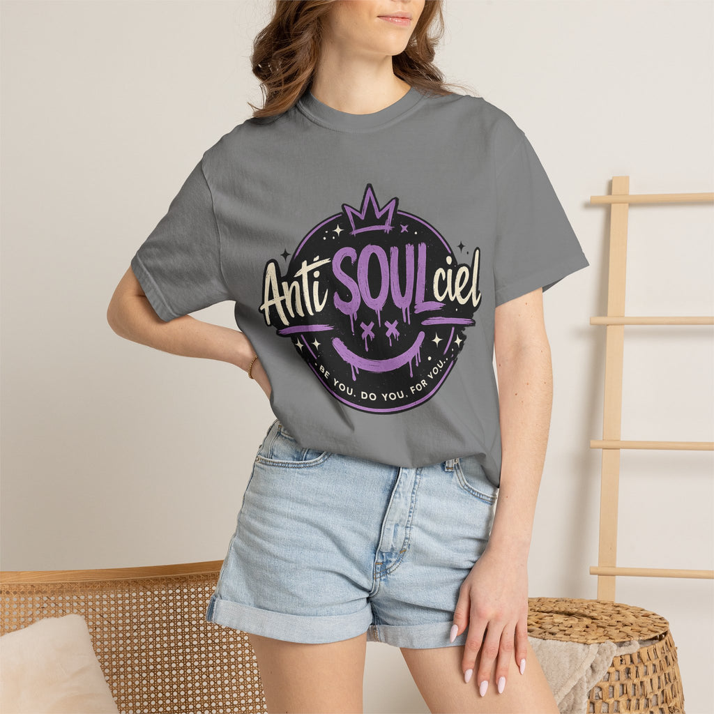 Anti SOULciel T-Shirt — Gothic Purple Crest Tee