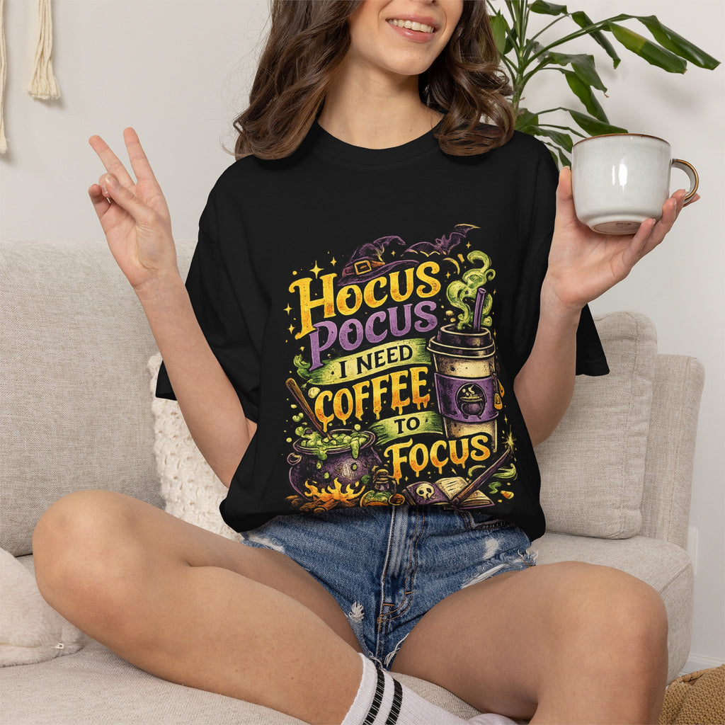 Hocus Pocus I Need Coffee To Focus T-Shirt