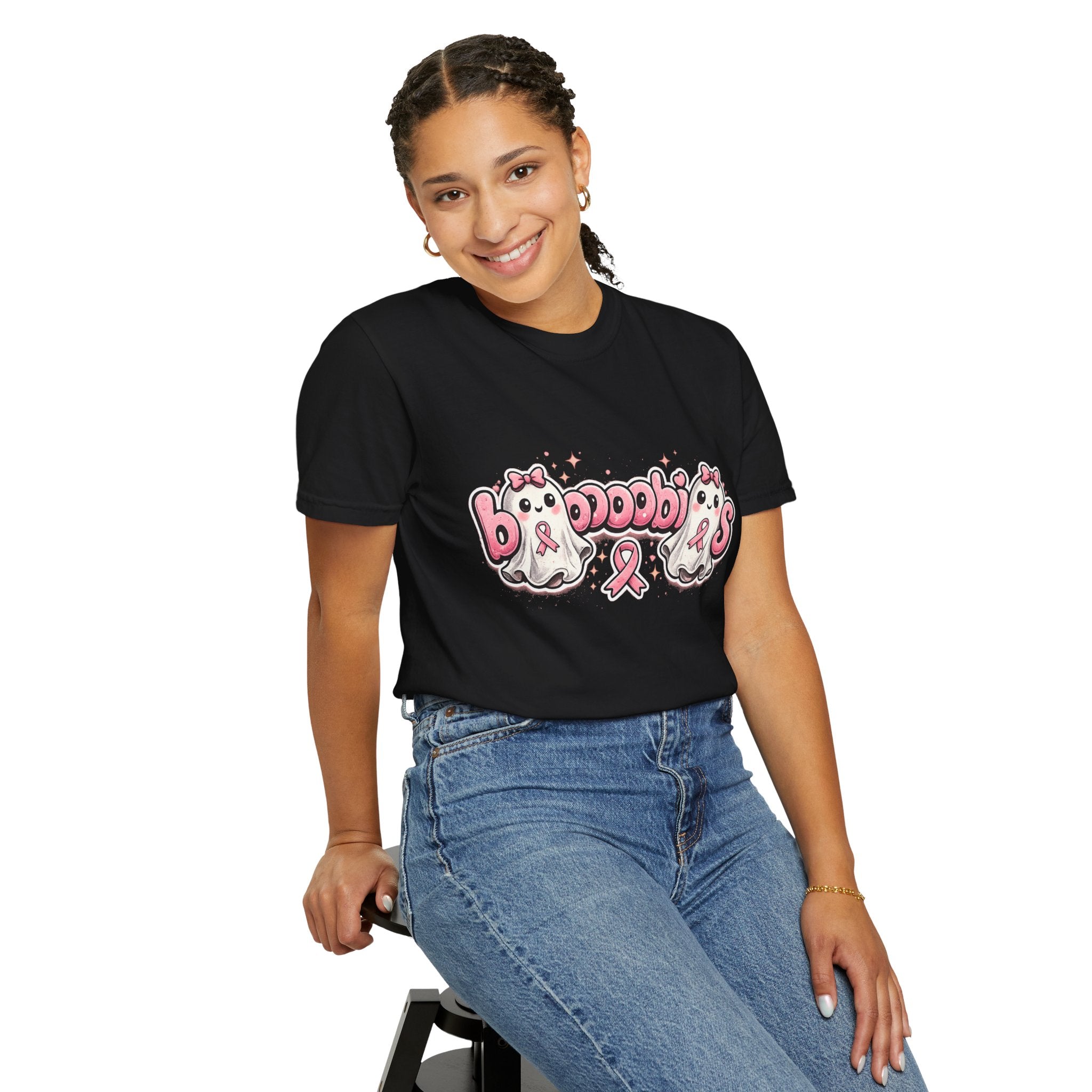 Breast Cancer Awareness 'Boobies' Ghost Tee