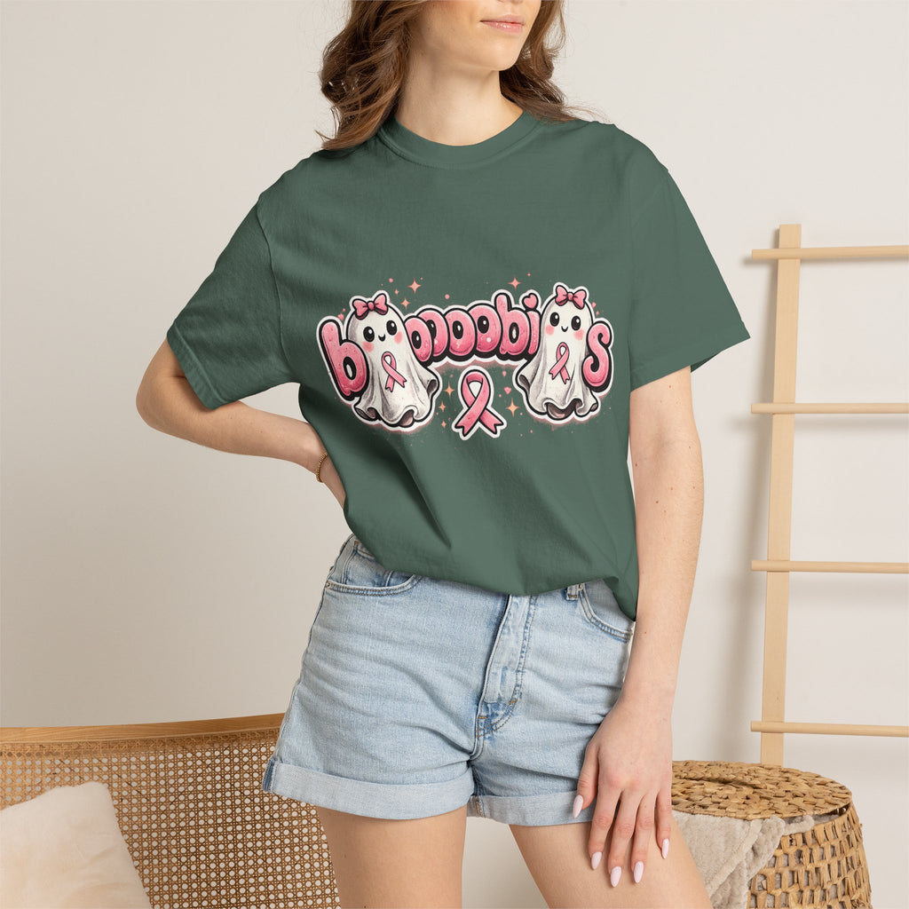 Breast Cancer Awareness 'Boobies' Ghost Tee