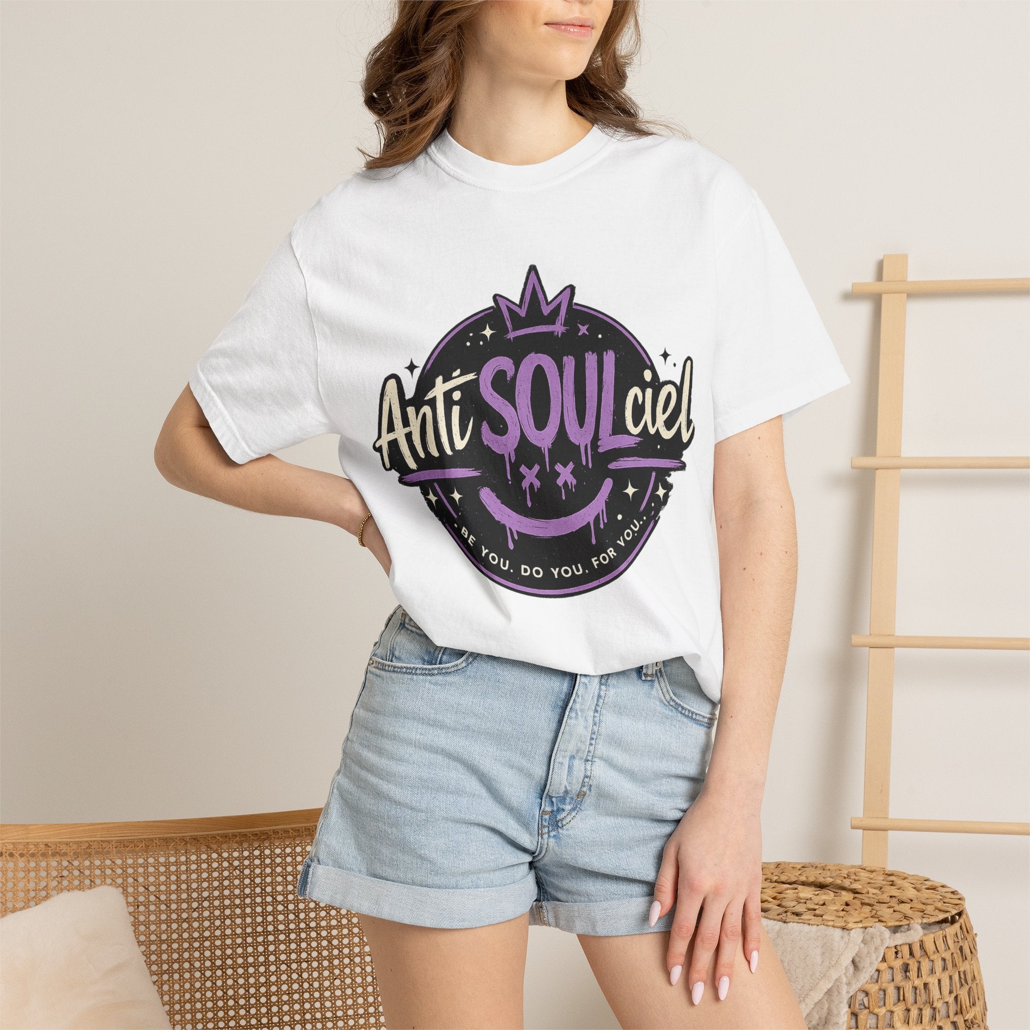 Anti SOULciel T-Shirt — Gothic Purple Crest Tee