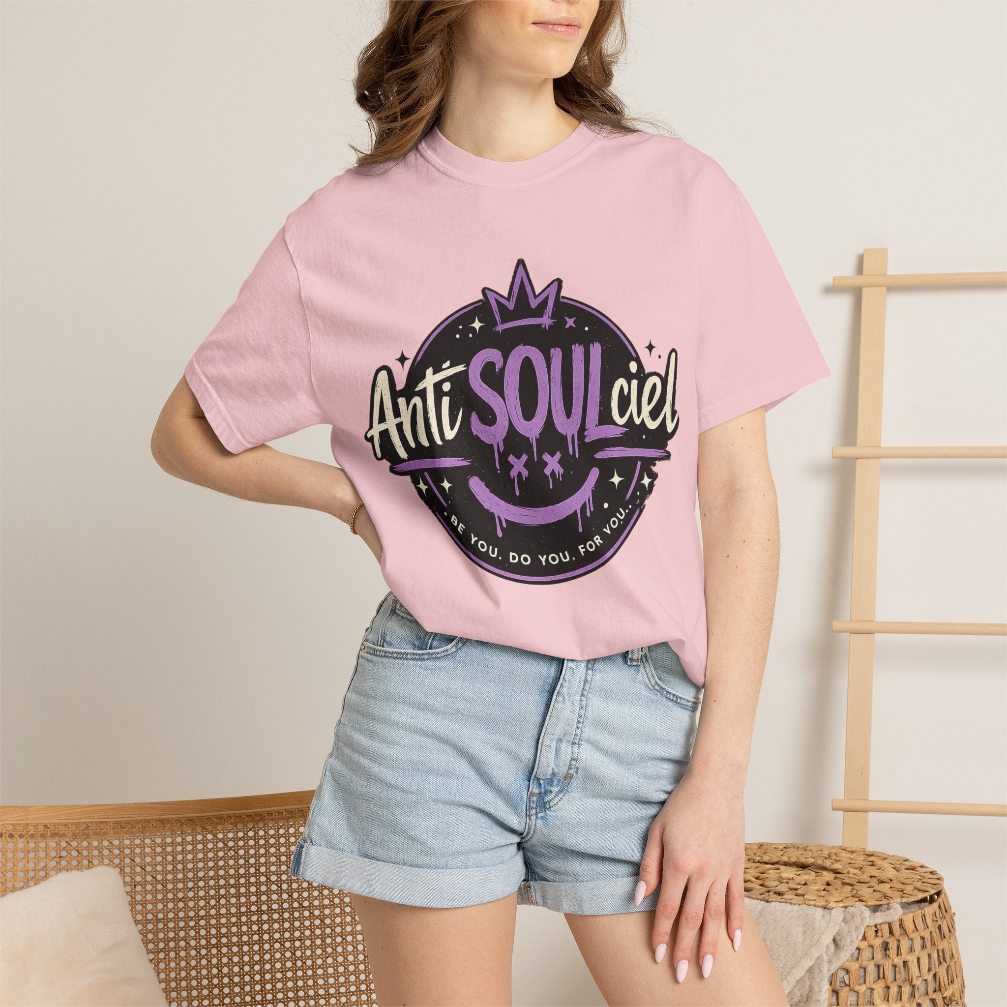 Anti SOULciel T-Shirt — Gothic Purple Crest Tee