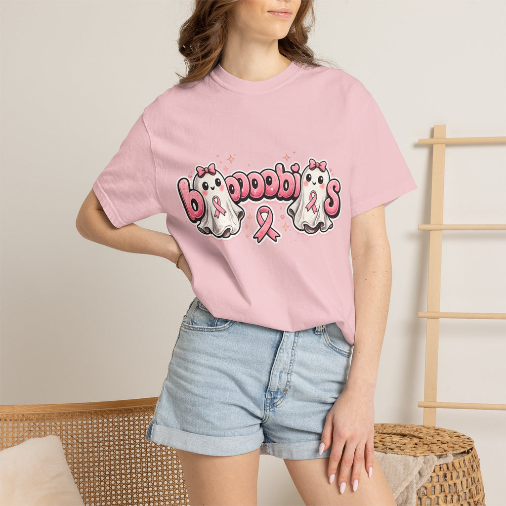 Breast Cancer Awareness 'Boobies' Ghost Tee
