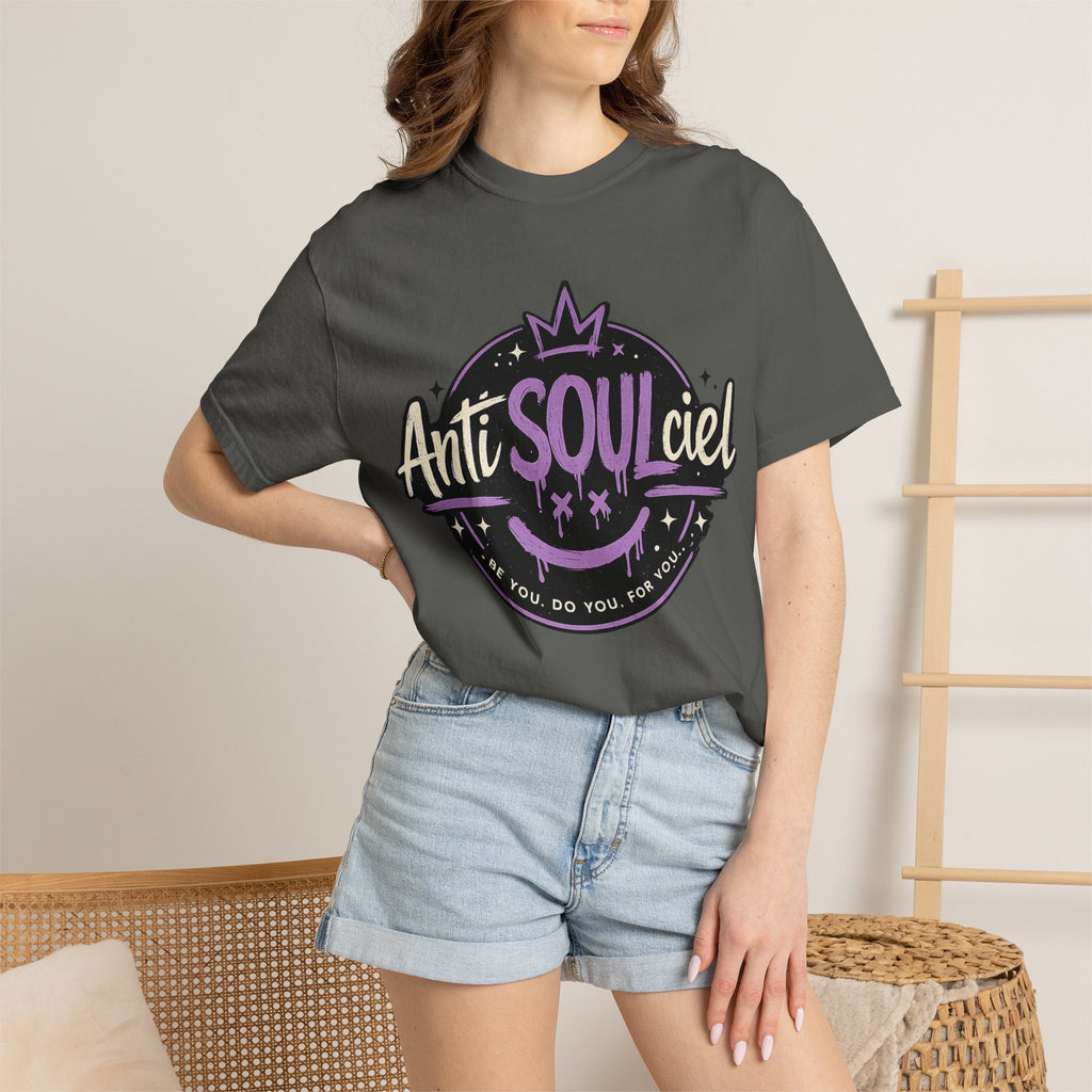 Anti SOULciel T-Shirt — Gothic Purple Crest Tee