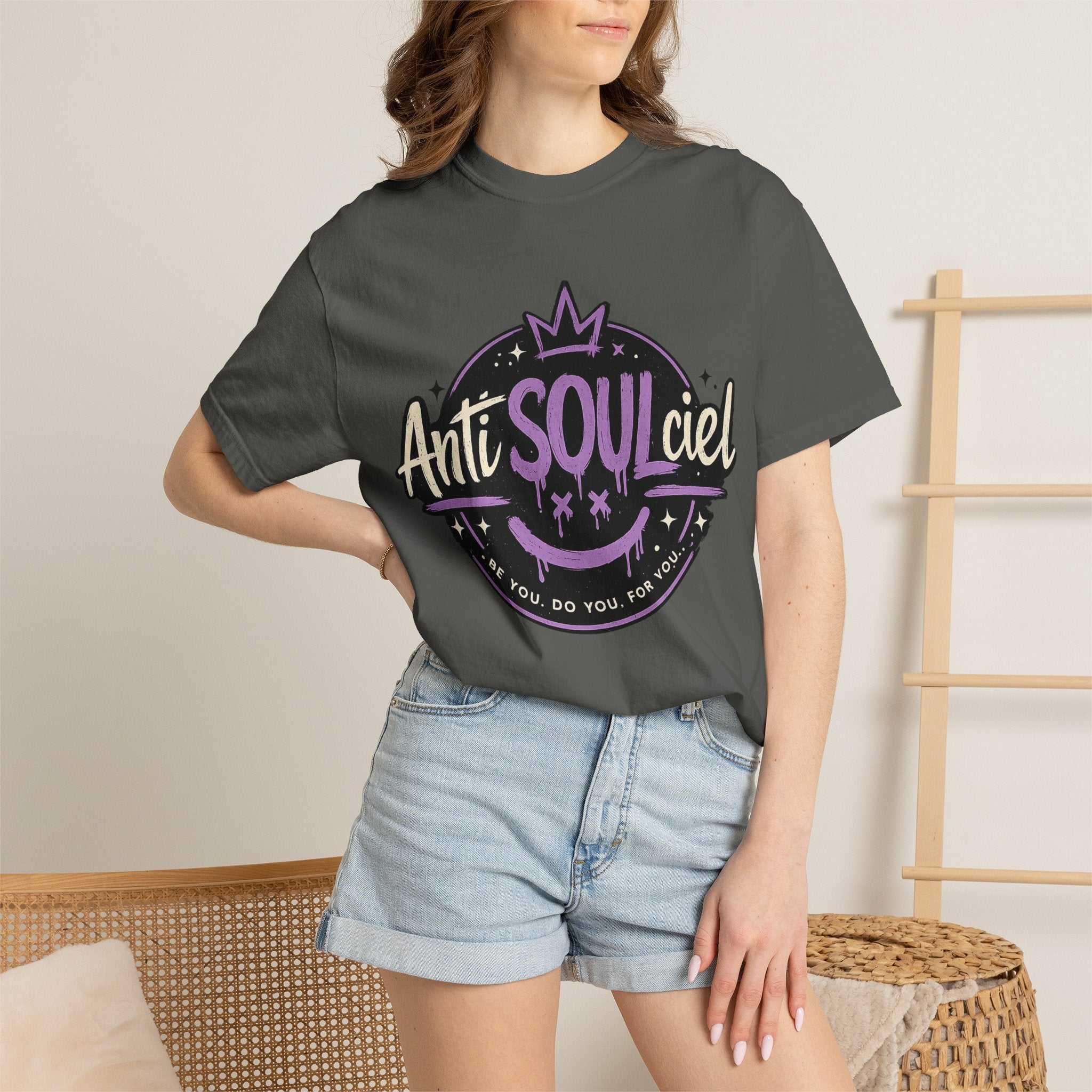 Anti SOULciel T-Shirt — Gothic Purple Crest Tee