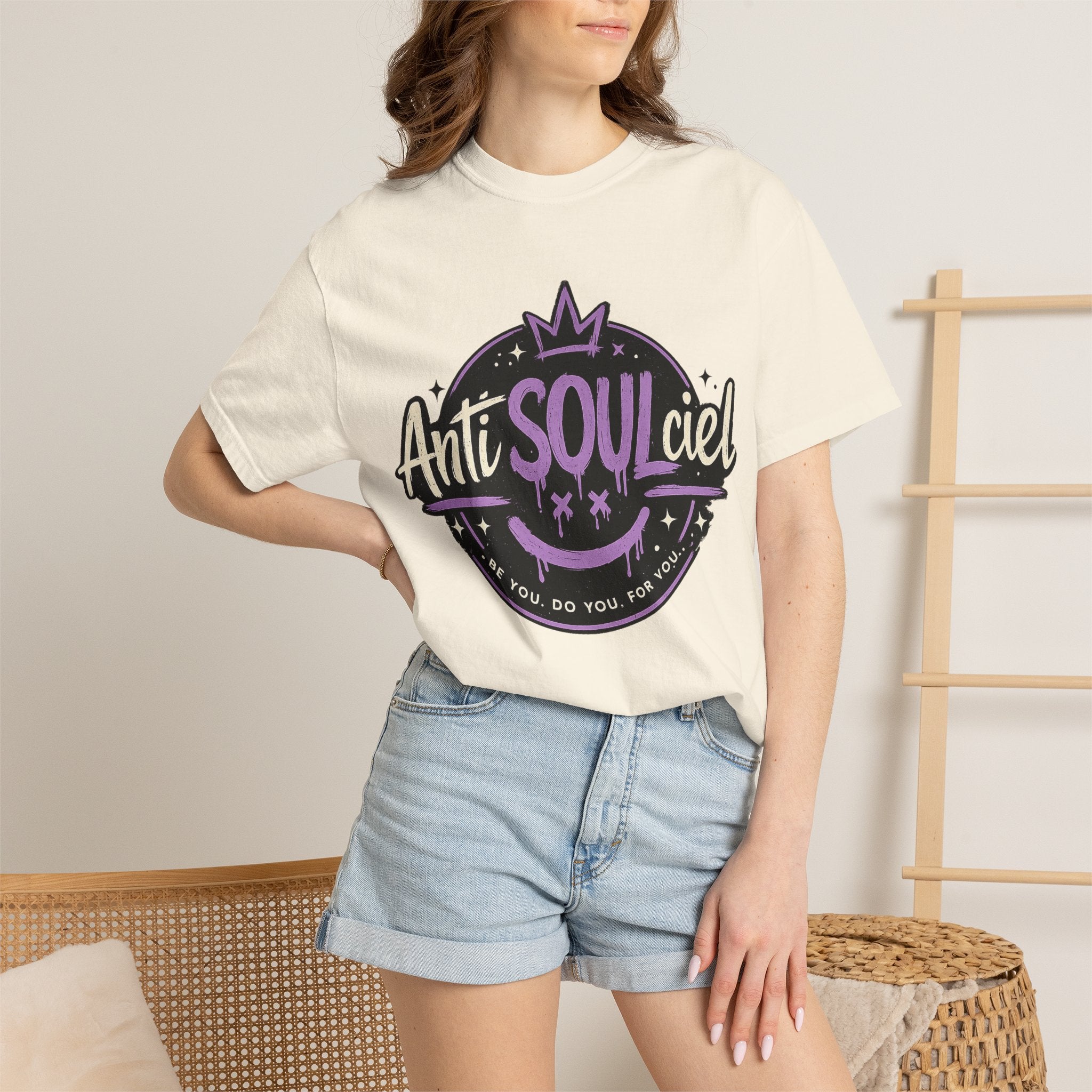 Anti SOULciel T-Shirt — Gothic Purple Crest Tee