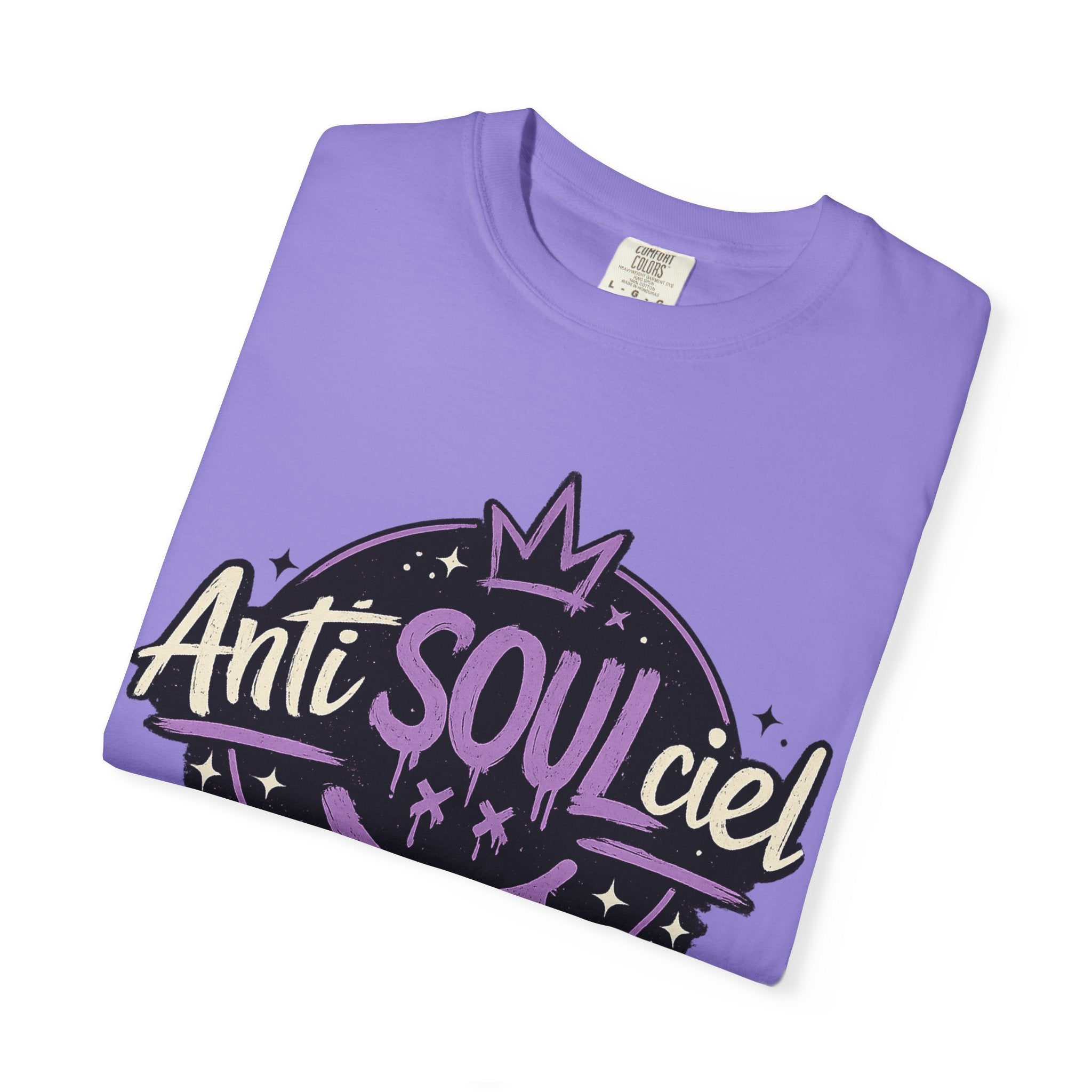 Anti SOULciel T-Shirt — Gothic Purple Crest Tee