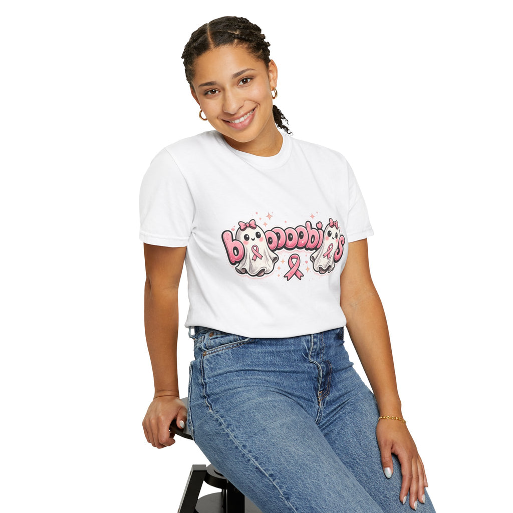 Breast Cancer Awareness 'Boobies' Ghost Tee