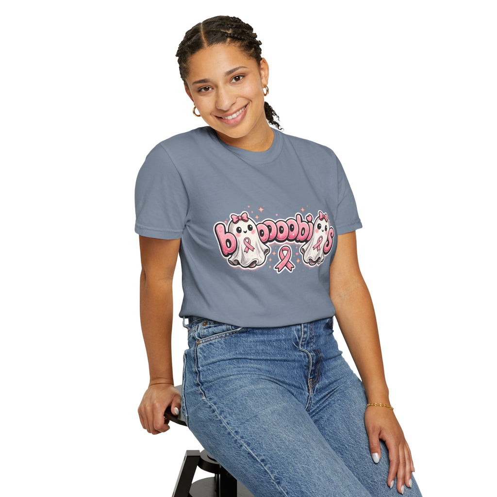 Breast Cancer Awareness 'Boobies' Ghost Tee
