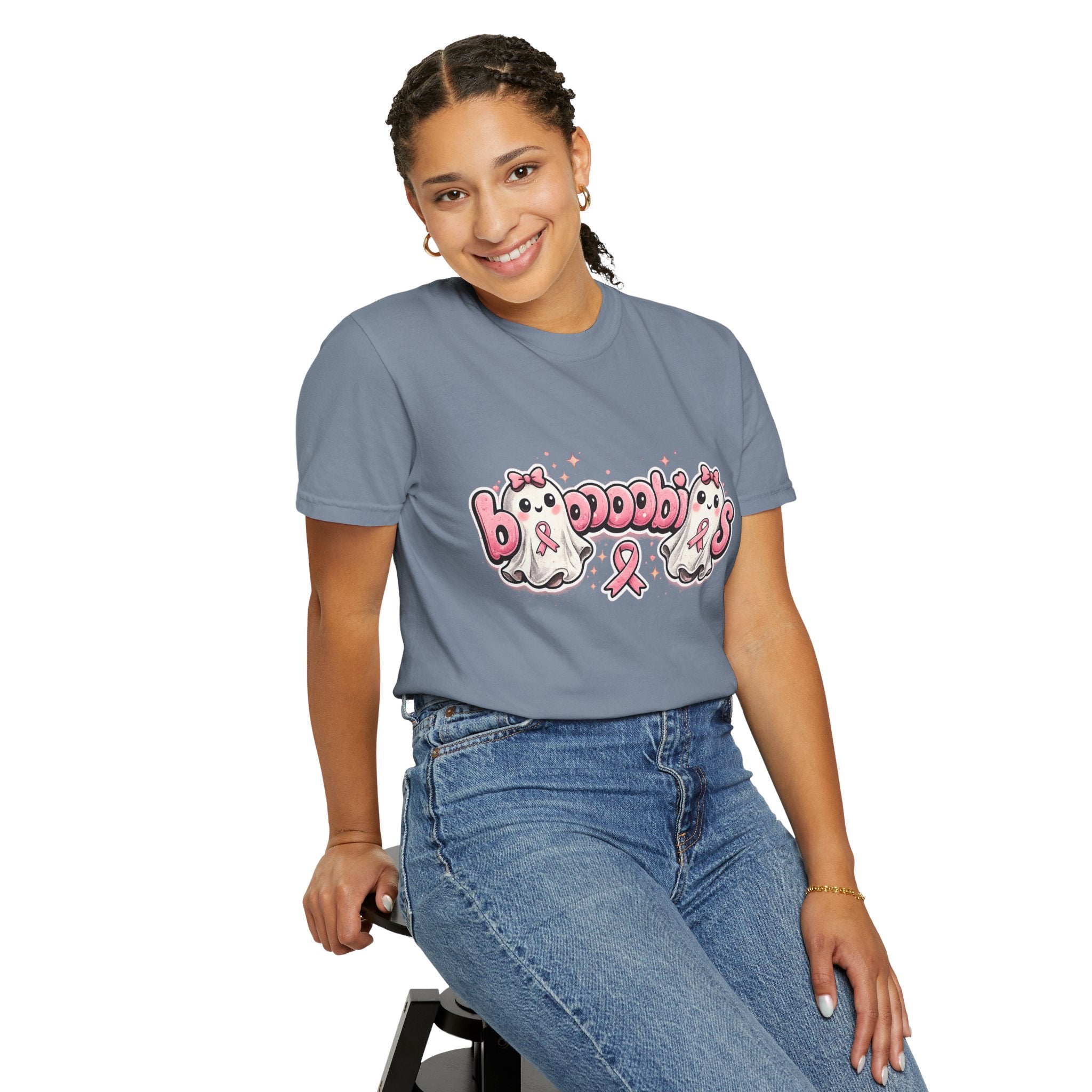 Breast Cancer Awareness 'Boobies' Ghost Tee