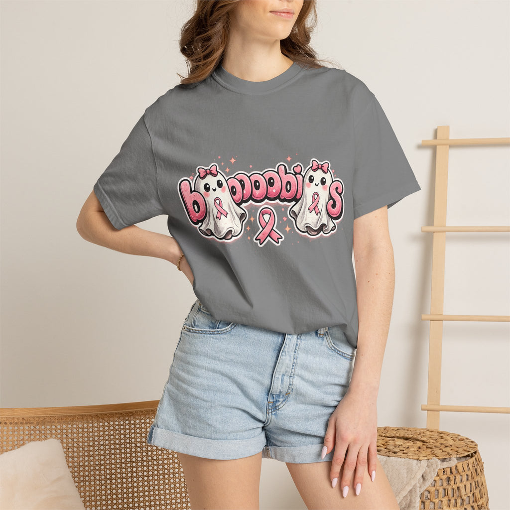 Breast Cancer Awareness 'Boobies' Ghost Tee