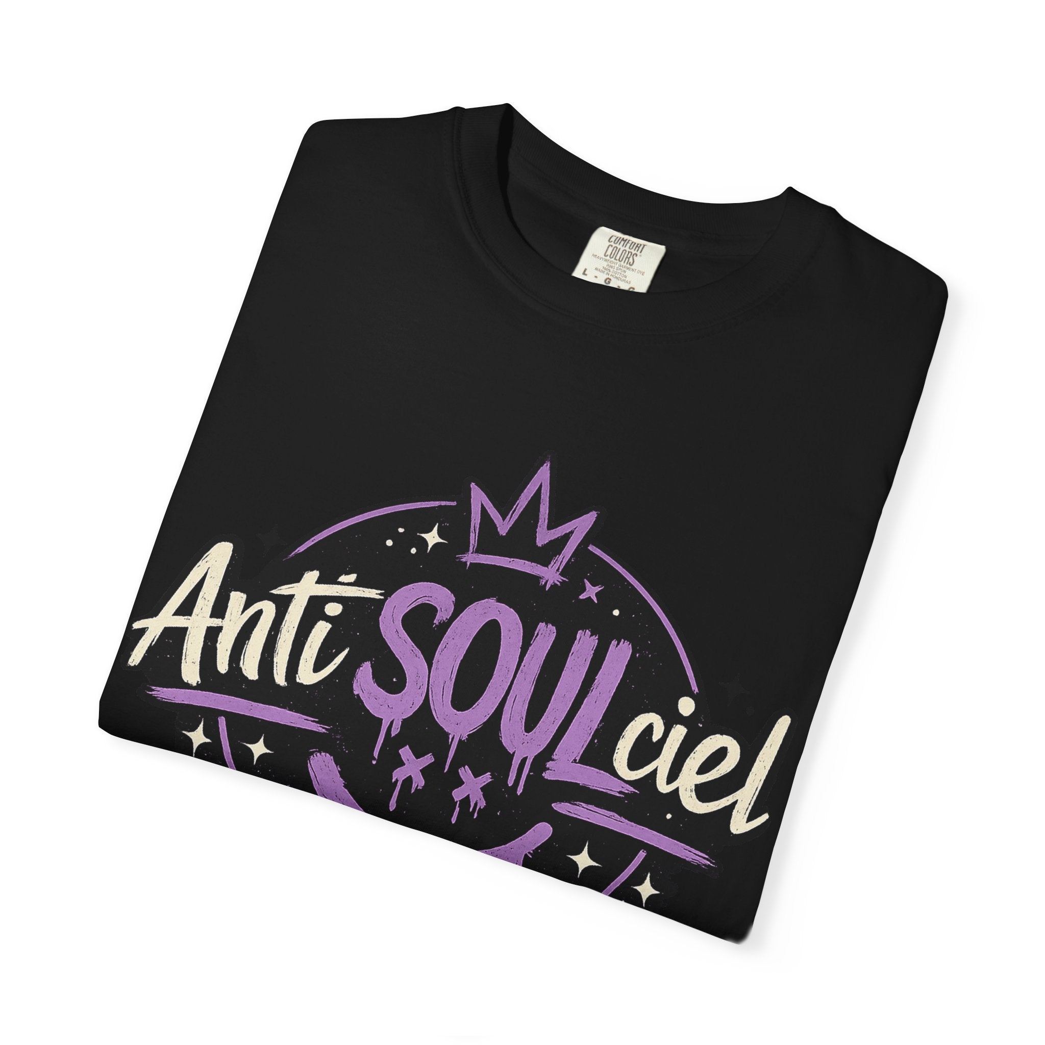 Anti SOULciel T-Shirt — Gothic Purple Crest Tee