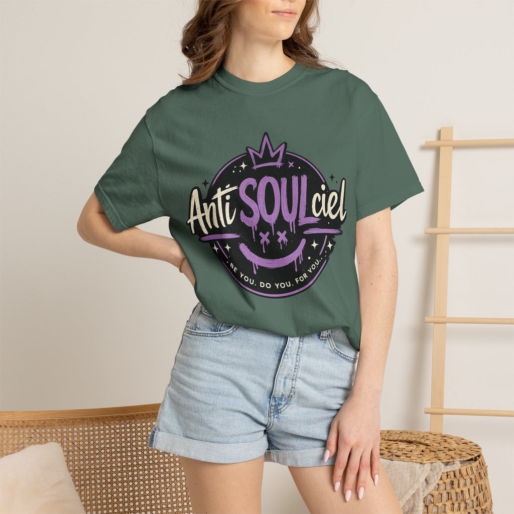 Anti SOULciel T-Shirt — Gothic Purple Crest Tee