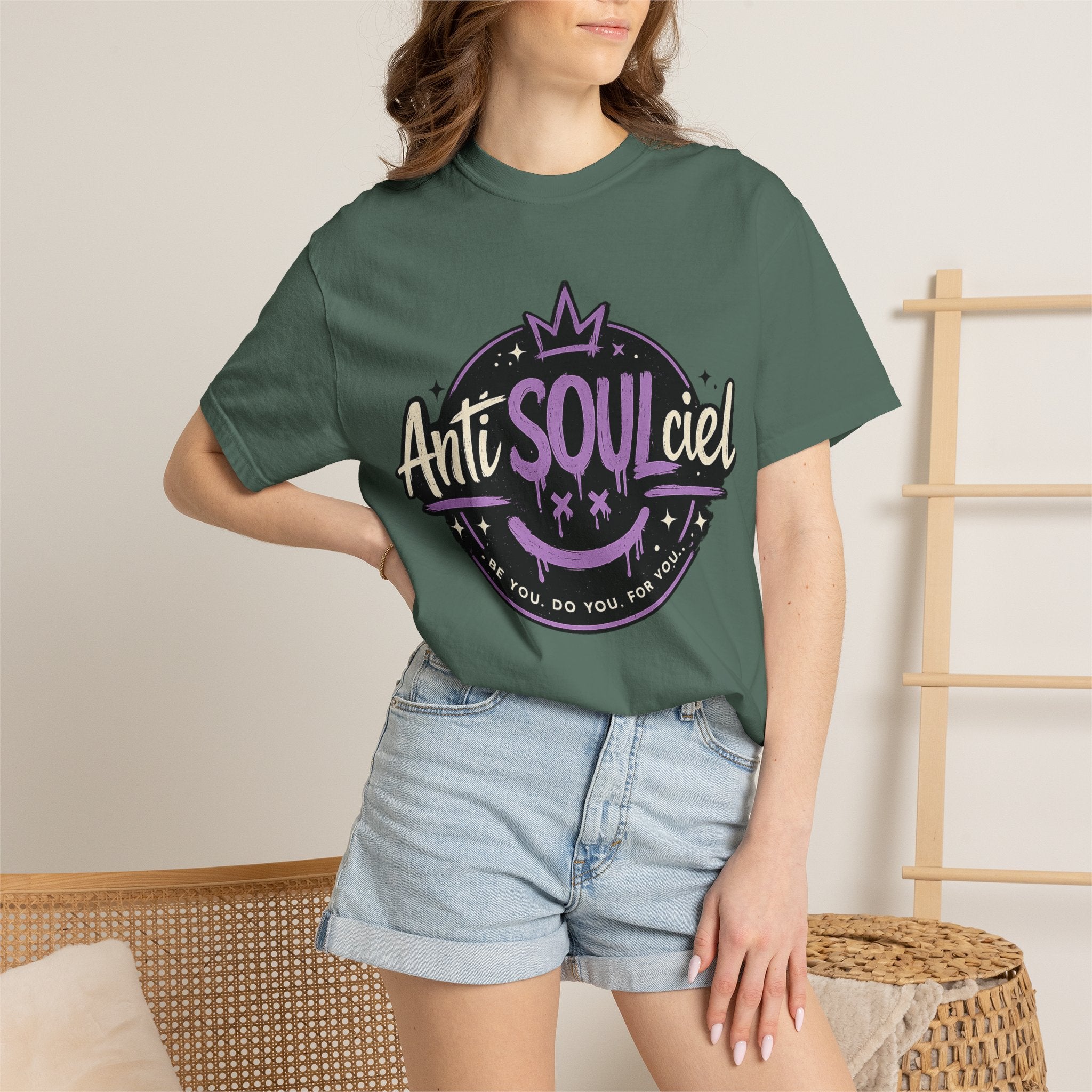 Anti SOULciel T-Shirt — Gothic Purple Crest Tee