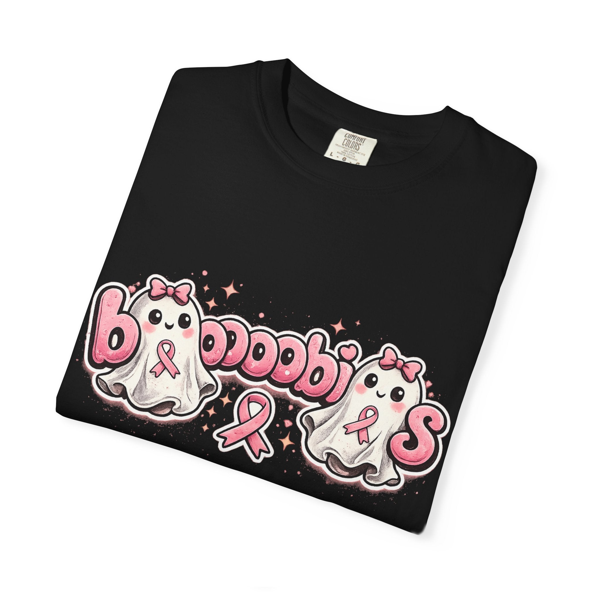 Breast Cancer Awareness 'Boobies' Ghost Tee