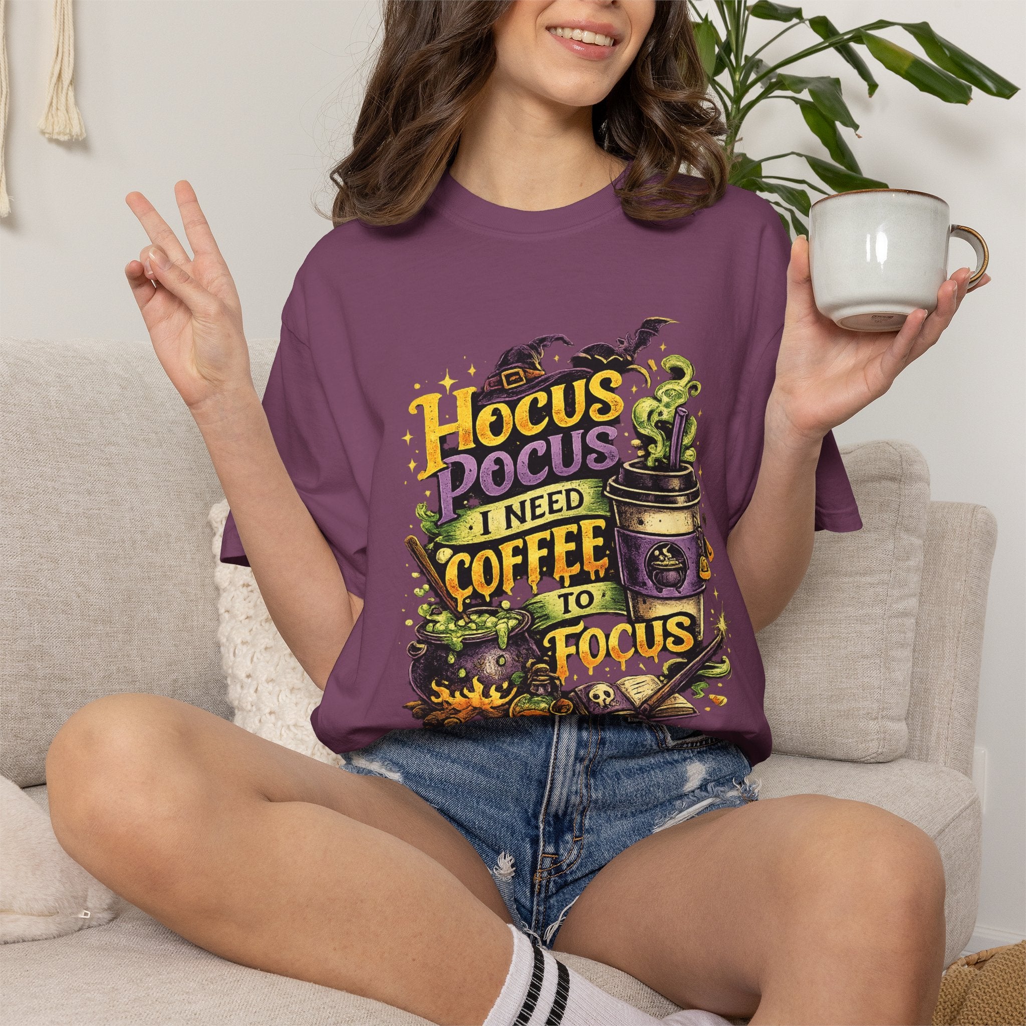 Hocus Pocus I Need Coffee To Focus T-Shirt