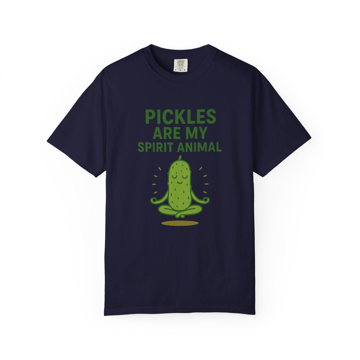 Pickles Are My Spirit Animal T-Shirt — Vintage Garment-Dyed Pickle Graphic Tee