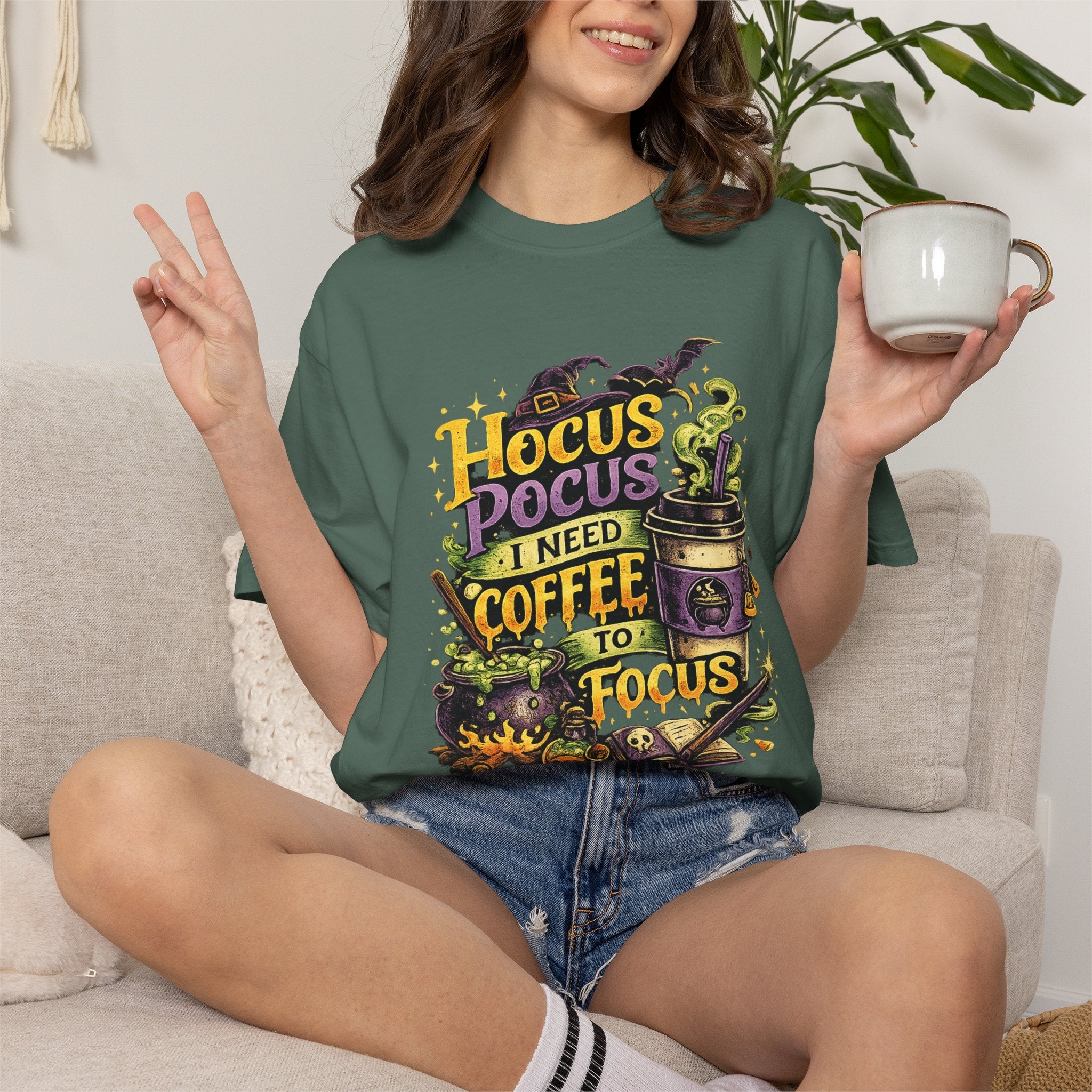 Hocus Pocus I Need Coffee To Focus T-Shirt