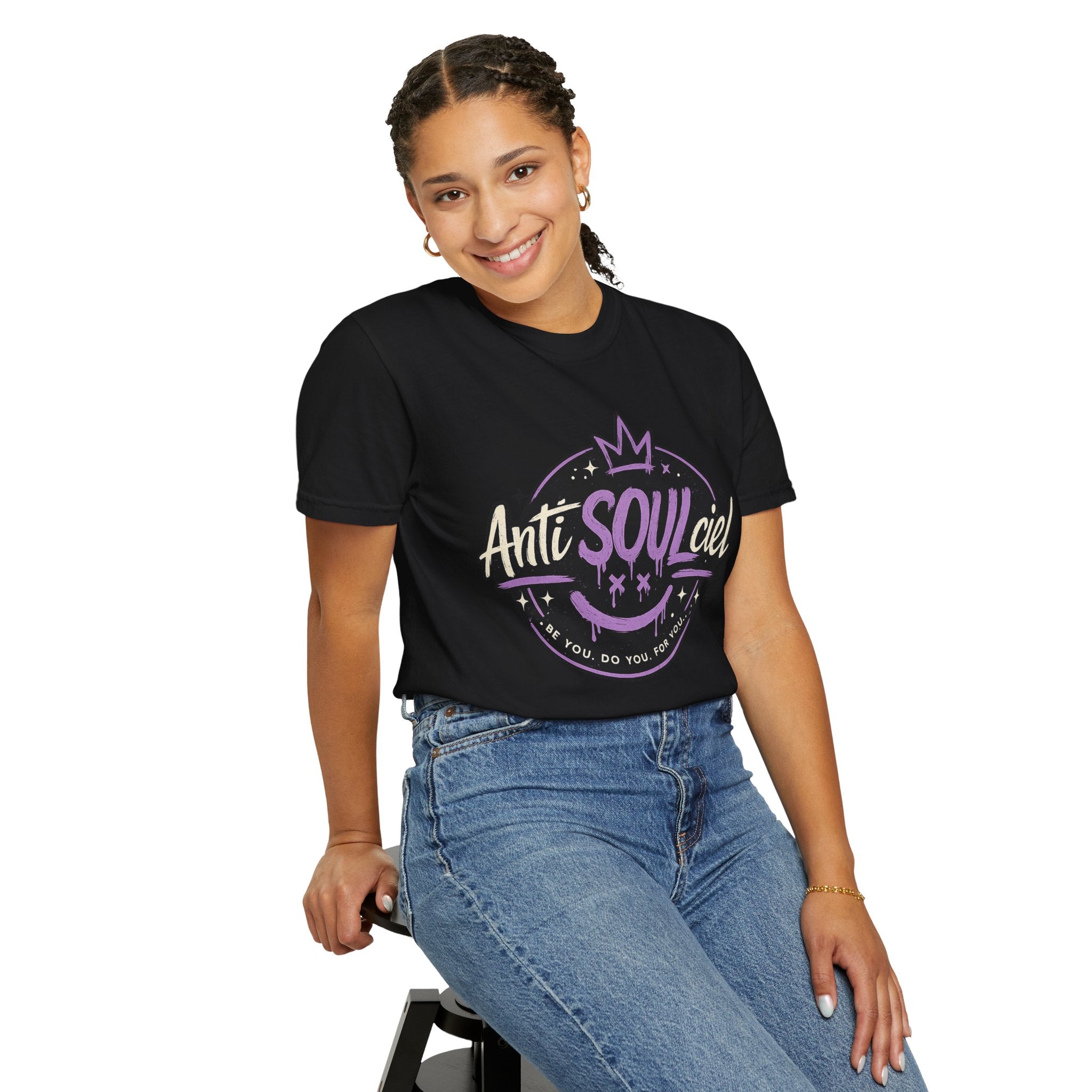 Anti SOULciel T-Shirt — Gothic Purple Crest Tee