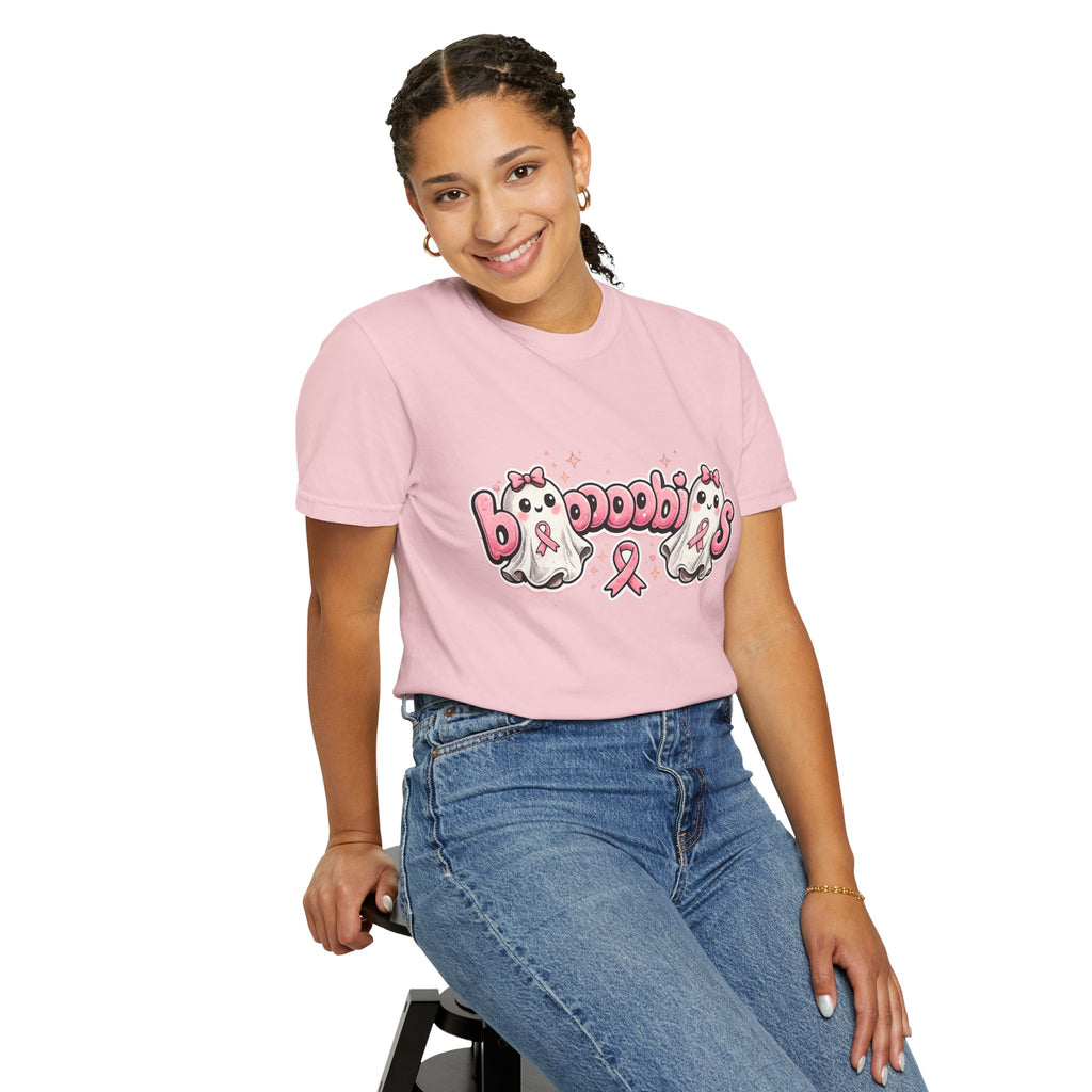 Breast Cancer Awareness 'Boobies' Ghost Tee