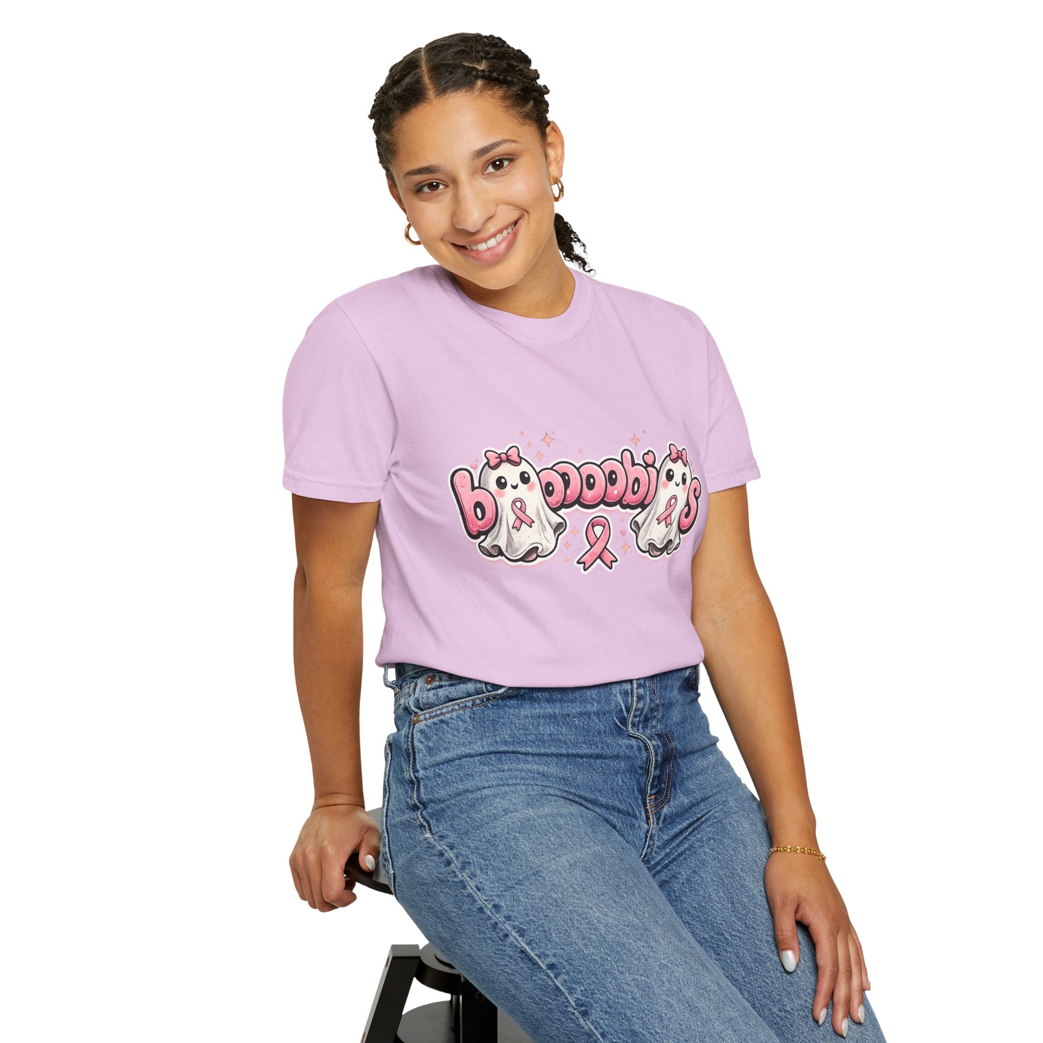 Breast Cancer Awareness 'Boobies' Ghost Tee