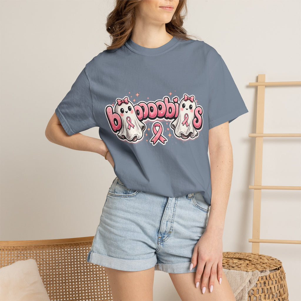 Breast Cancer Awareness 'Boobies' Ghost Tee