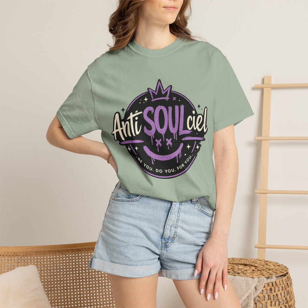 Anti SOULciel T-Shirt — Gothic Purple Crest Tee