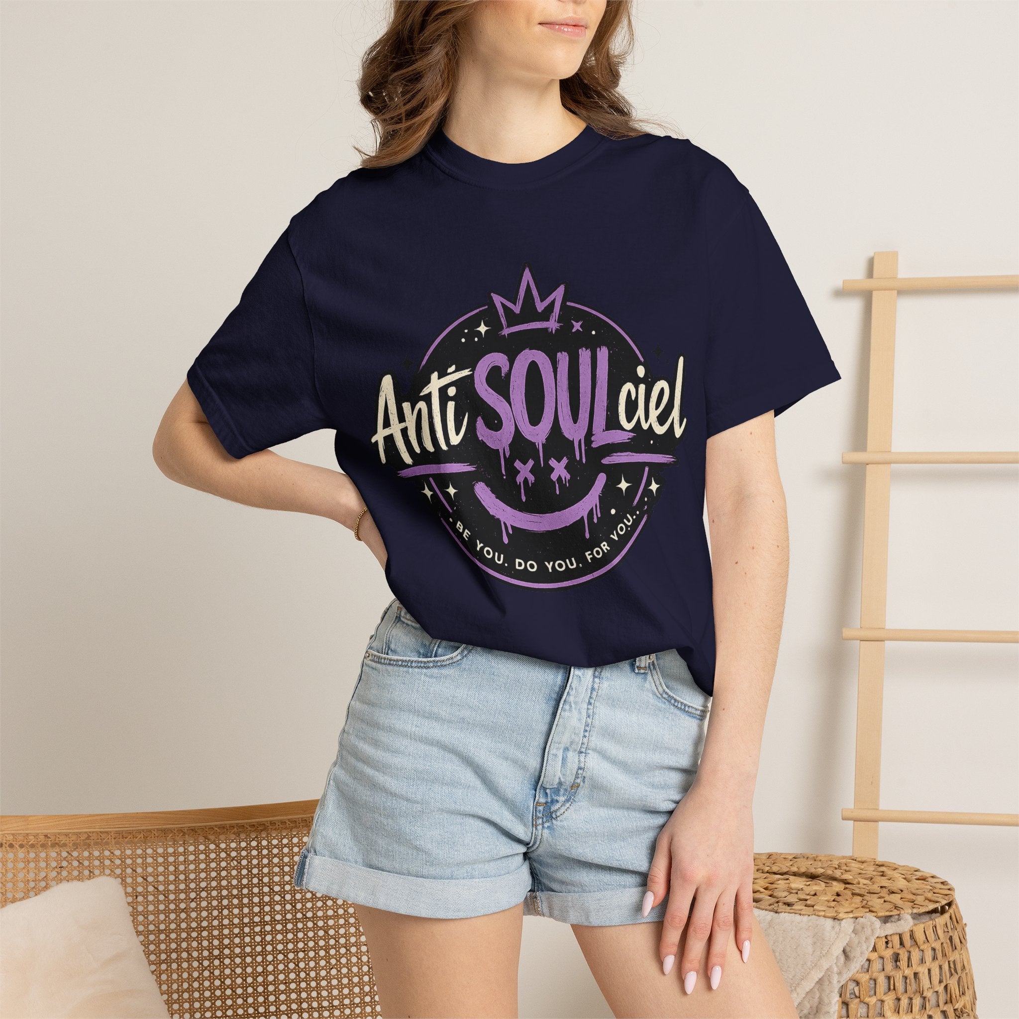 Anti SOULciel T-Shirt — Gothic Purple Crest Tee