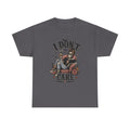 I Don't Care Skeleton Tee - Retro Skull Lounge Graphic T-Shirt
