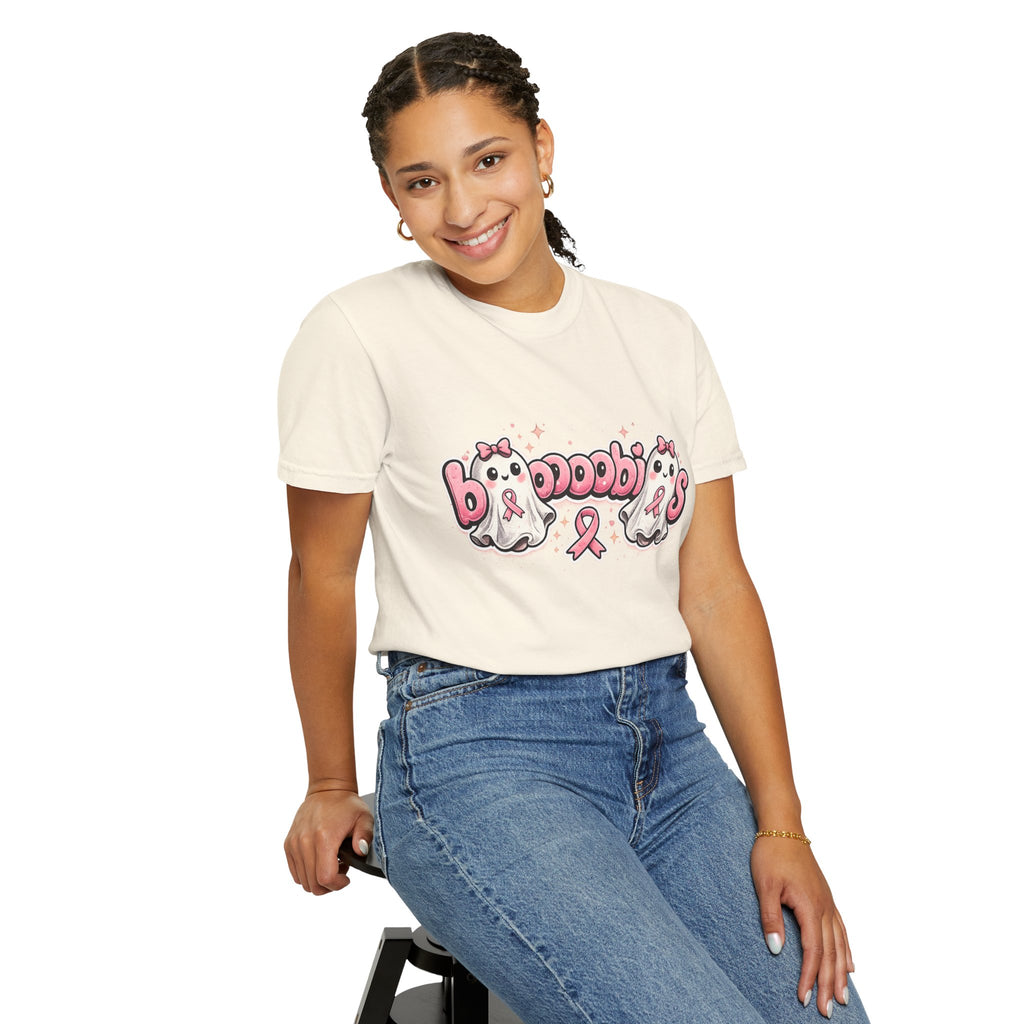 Breast Cancer Awareness 'Boobies' Ghost Tee