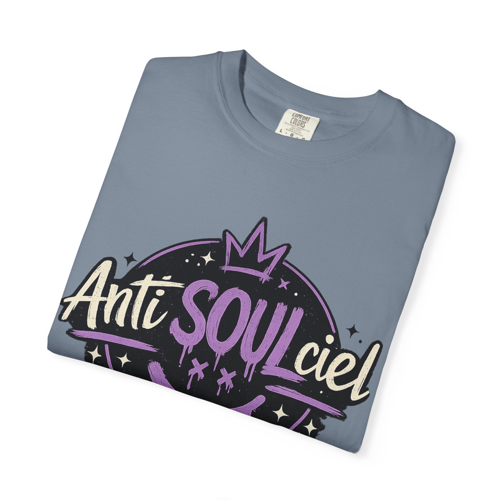Anti SOULciel T-Shirt — Gothic Purple Crest Tee