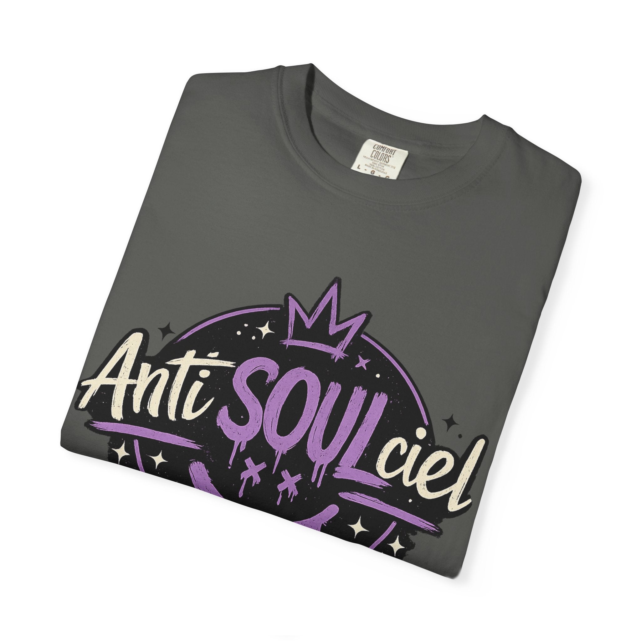 Anti SOULciel T-Shirt — Gothic Purple Crest Tee