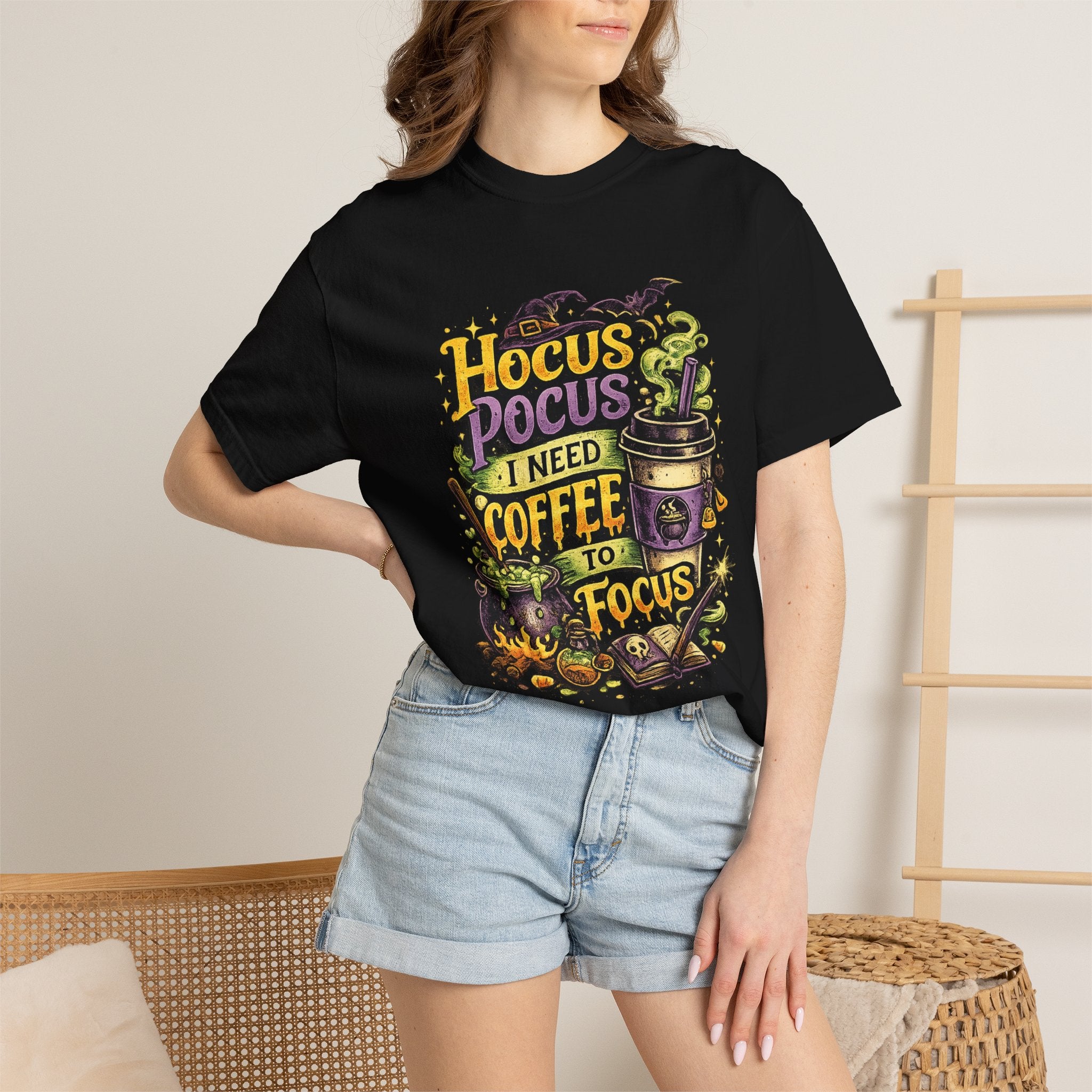 Hocus Pocus I Need Coffee To Focus T-Shirt