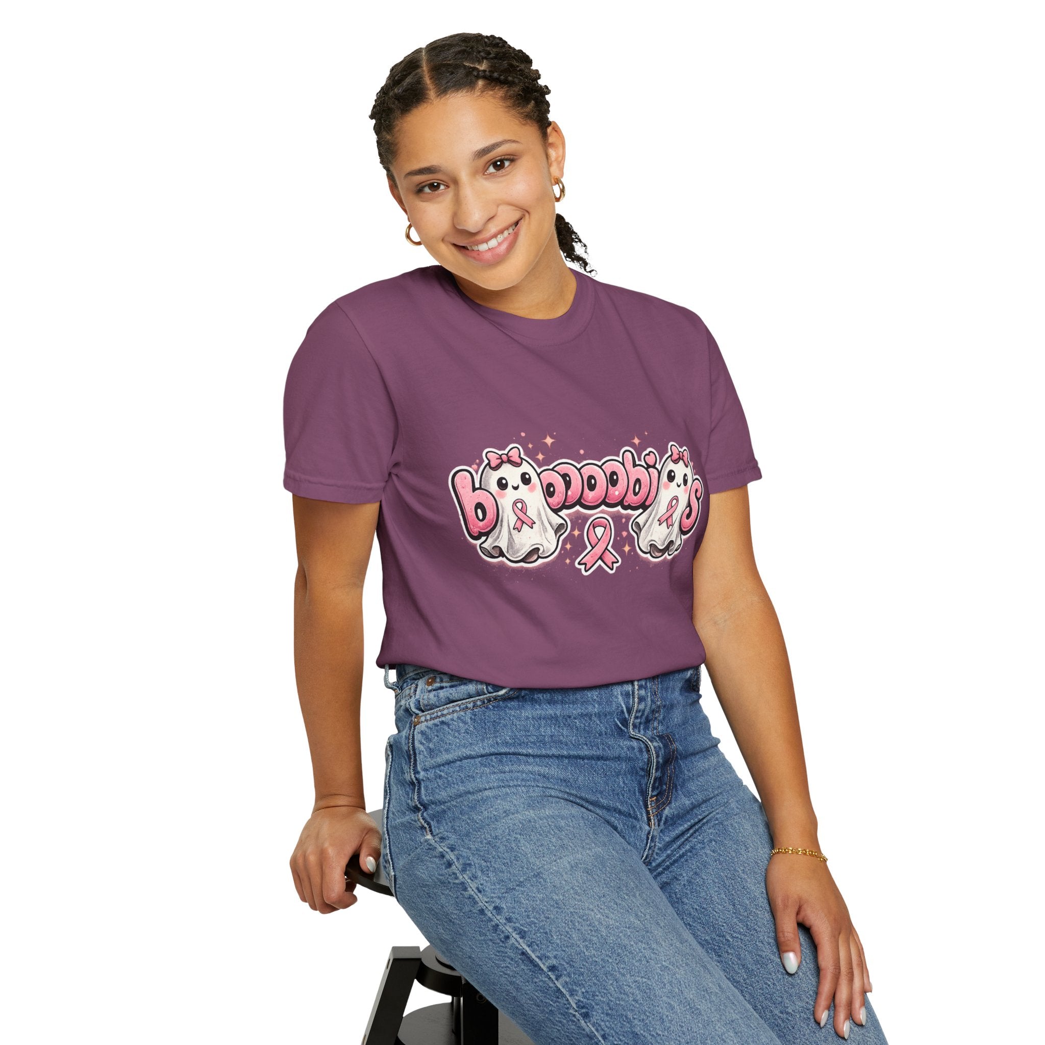 Breast Cancer Awareness 'Boobies' Ghost Tee