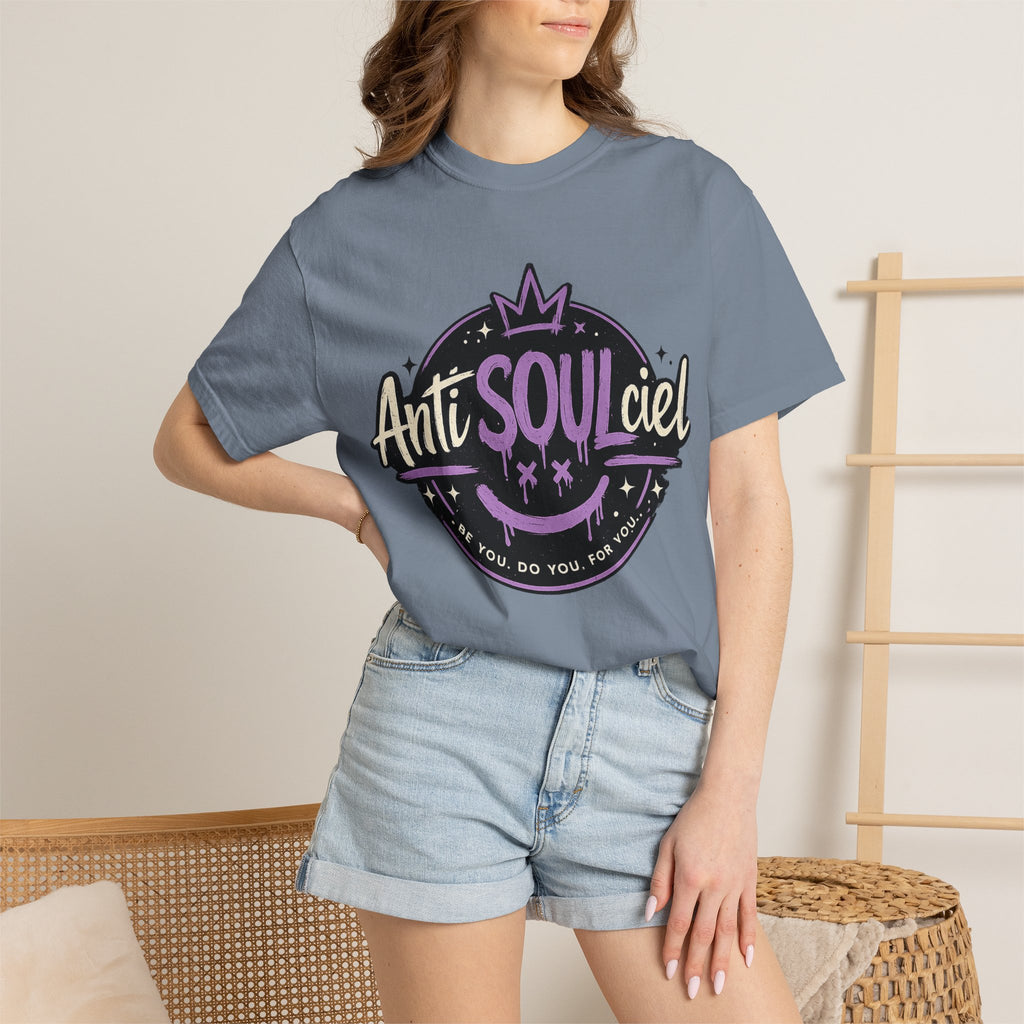 Anti SOULciel T-Shirt — Gothic Purple Crest Tee