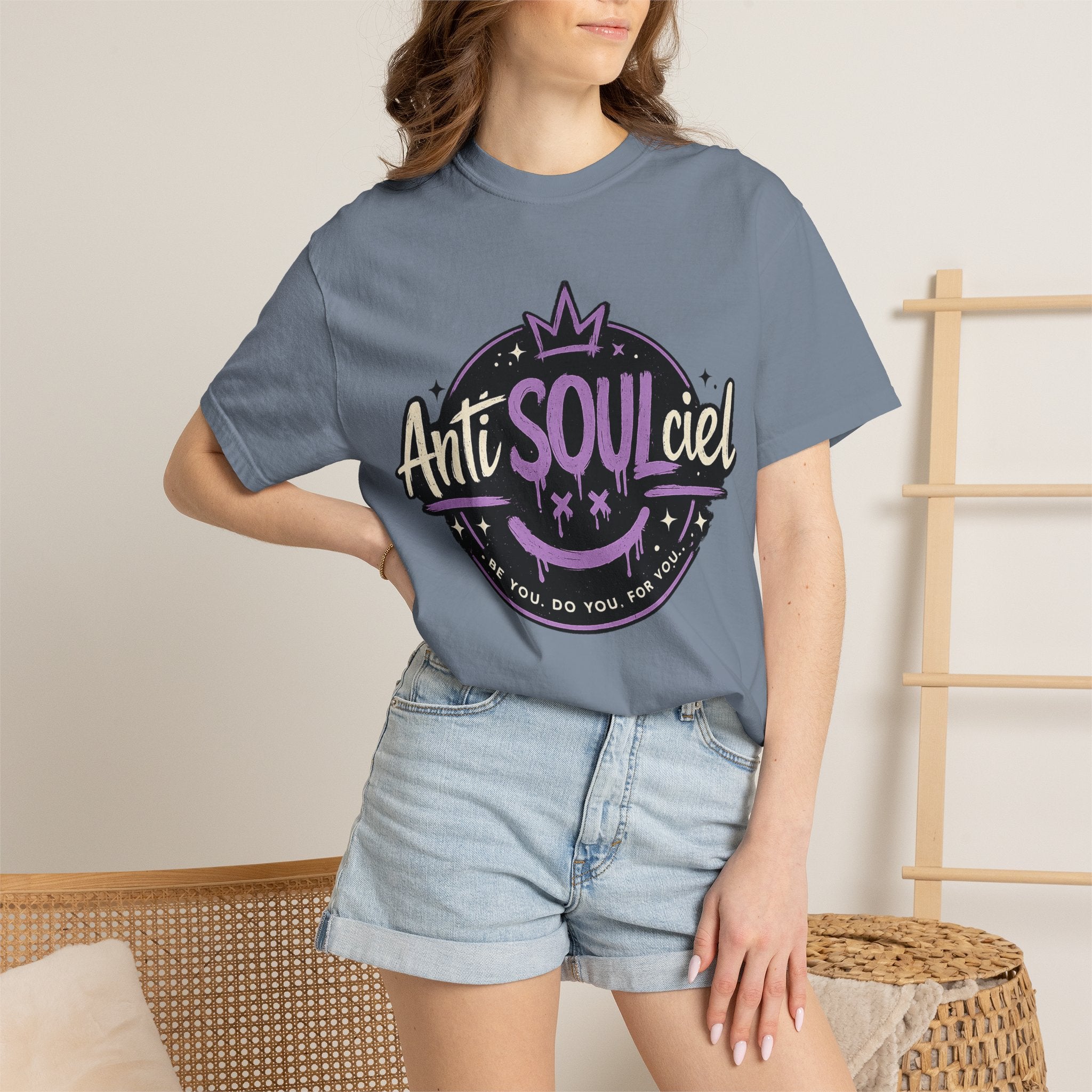 Anti SOULciel T-Shirt — Gothic Purple Crest Tee